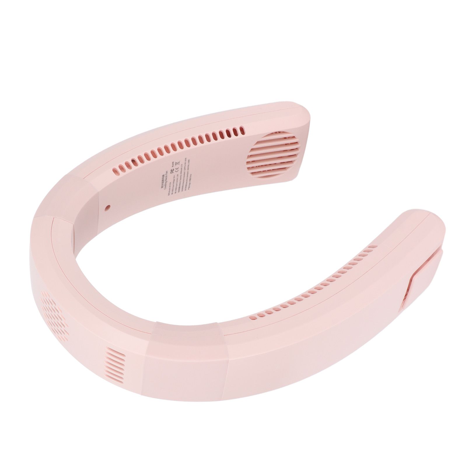 Neck Fan USB Charging 80 Holes 4000 to 5500rpm High Poly Wind Wearable Fan Portable Fan for Household Outdoor Pink - Image 5