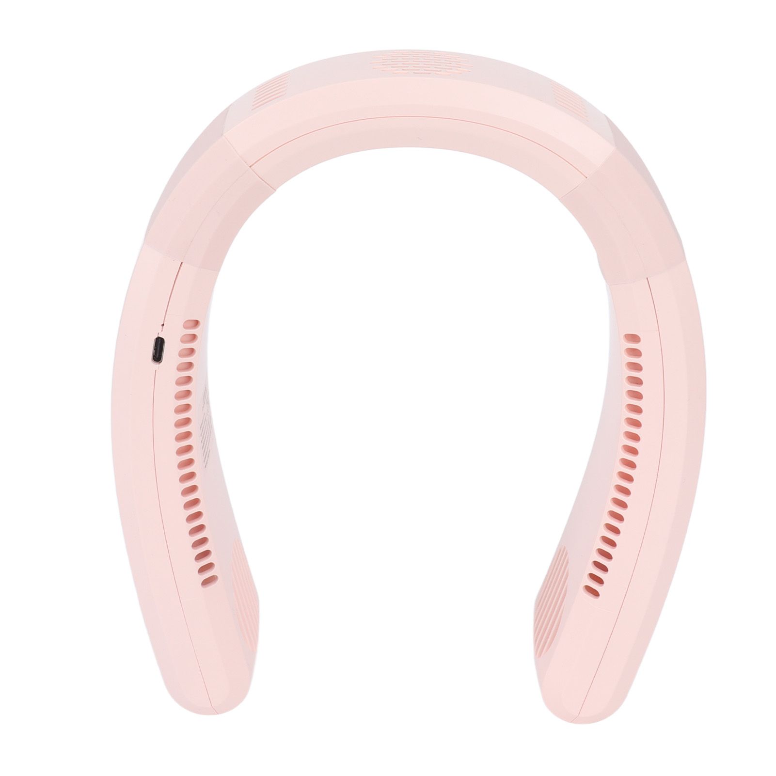 Neck Fan USB Charging 80 Holes 4000 to 5500rpm High Poly Wind Wearable Fan Portable Fan for Household Outdoor Pink - Image 8