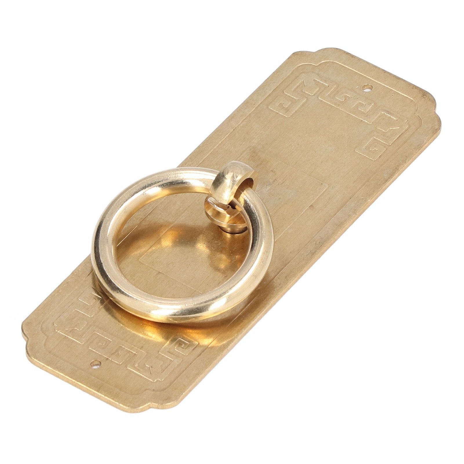 Cabinet Door Handle Chinese Furniture Antique Pattern Pure Copper Cabinet Doors Window Retro HandleLength 10cm - Image 3