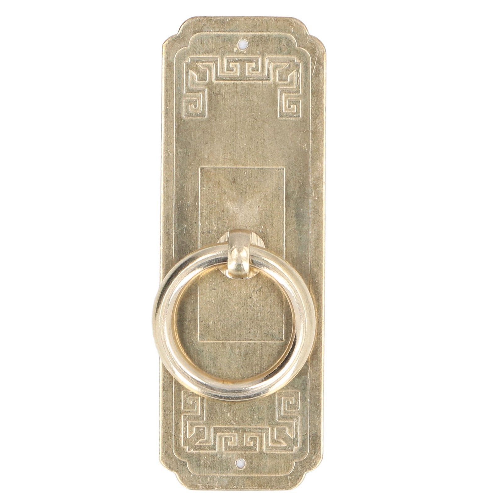 Cabinet Door Handle Chinese Furniture Antique Pattern Pure Copper Cabinet Doors Window Retro HandleLength 10cm - Image 4