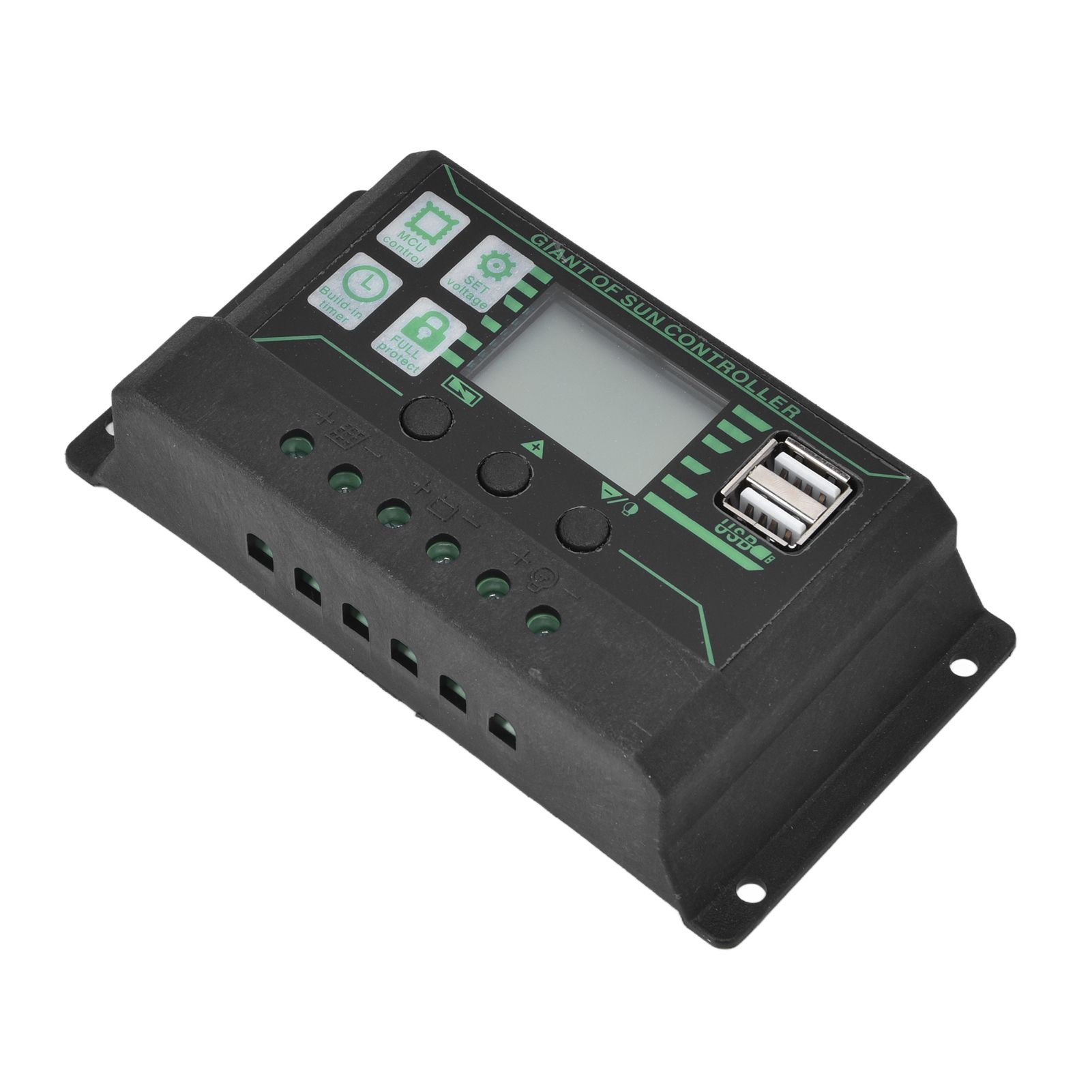 Solar Charge Discharge Controller Adjustable LCD Display PWM Dual USB Photovoltaic MPPT Solar Panel Regulator 10A - Image 8
