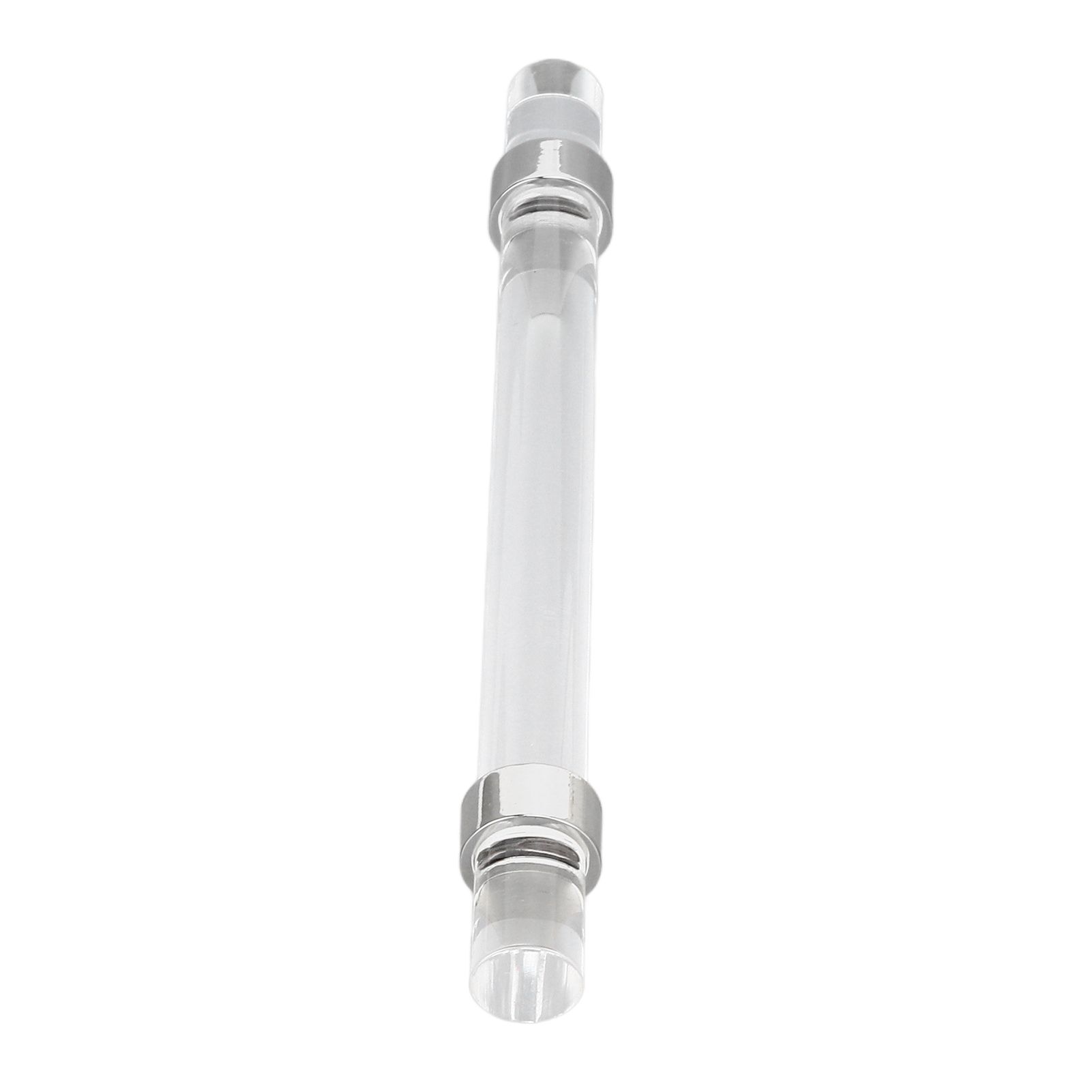 Crystal Acrylic Handle Modern Transparent Drawer Pull Handle for Closets Bookcases Shoe Cabinet Hole Spacing 96 Silver - Image 2