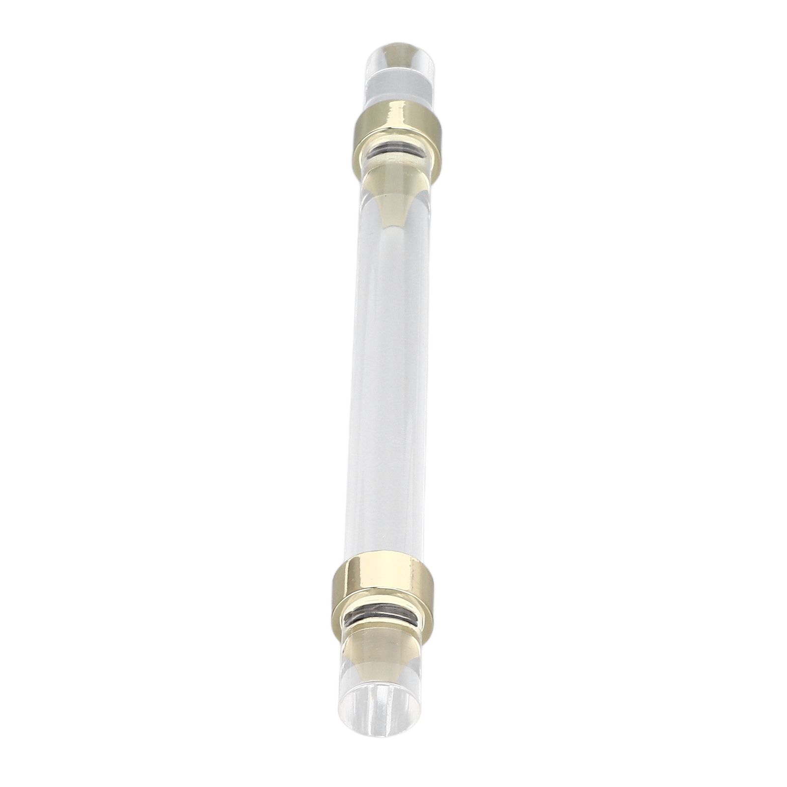 Crystal Acrylic Handle Modern Transparent Drawer Pull Handle for Closets Bookcases Shoe Cabinet Hole Spacing128 Gold - Image 5