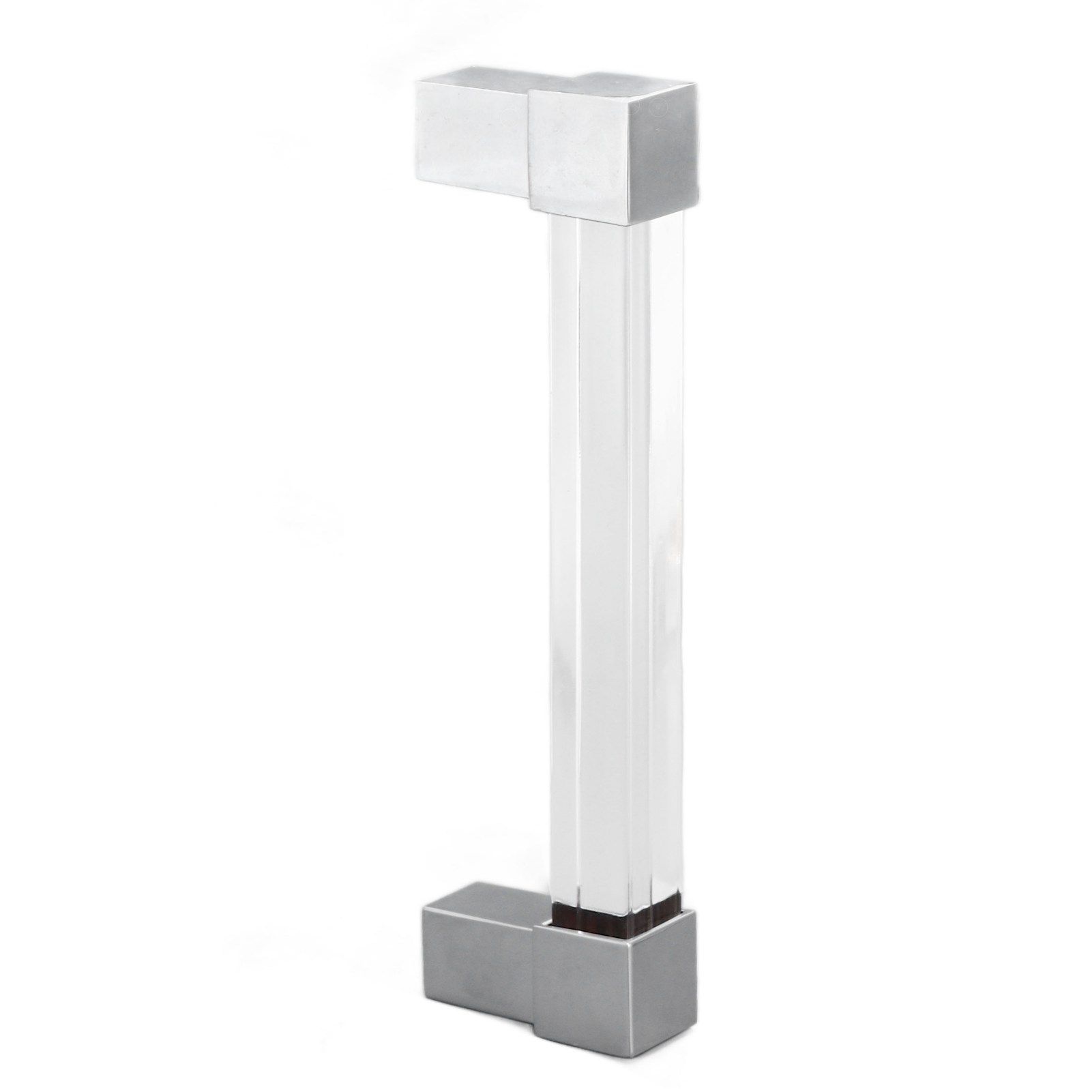 Acrylic Drawer Pulls Single Hole Crystal Cabinet Drawer Pulls for Kitchen Cabinets Dresser Cupboard Hole Spacing 96 Silver - Image 3