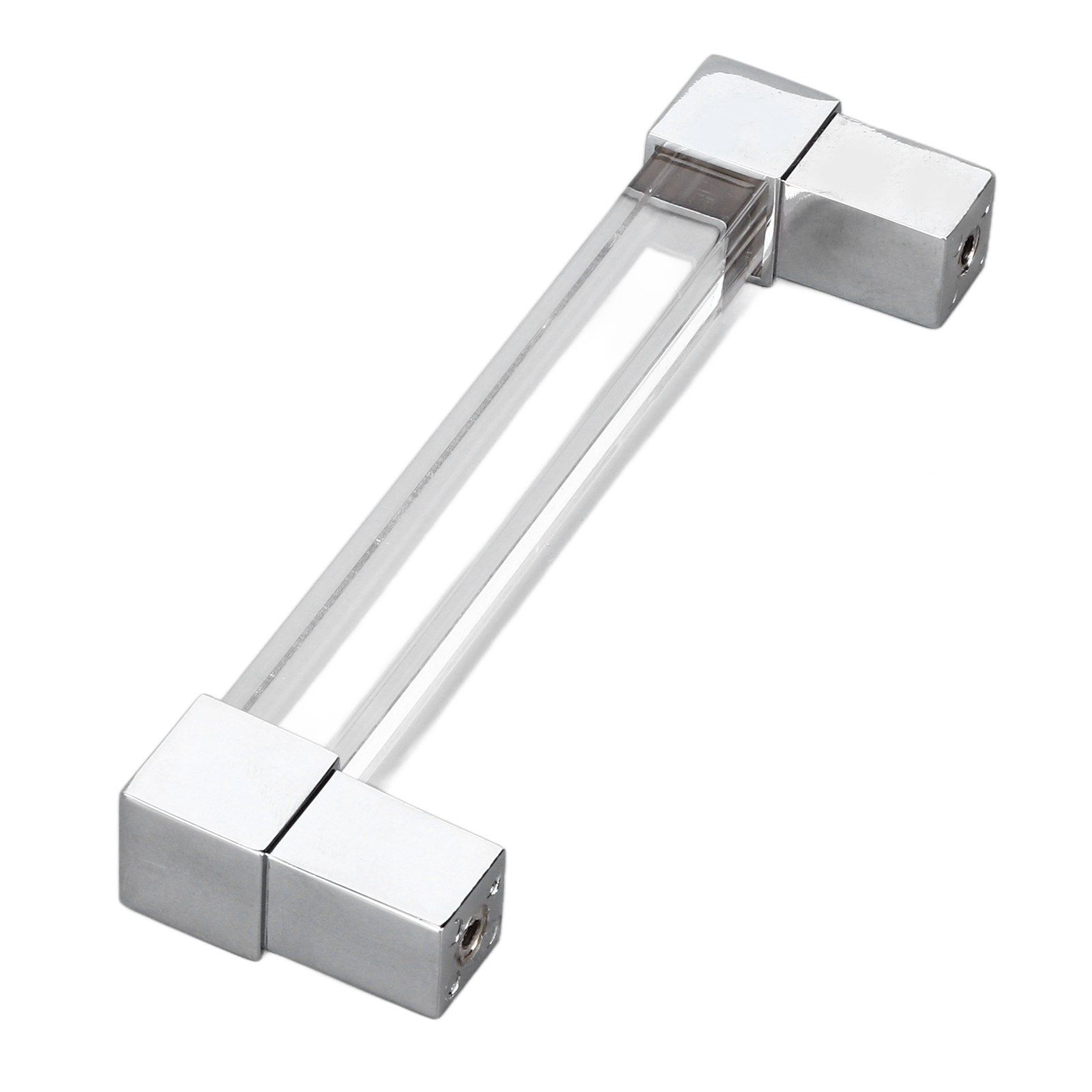 Acrylic Drawer Pulls Single Hole Crystal Cabinet Drawer Pulls for Kitchen Cabinets Dresser Cupboard Hole Spacing 96 Silver - Image 8