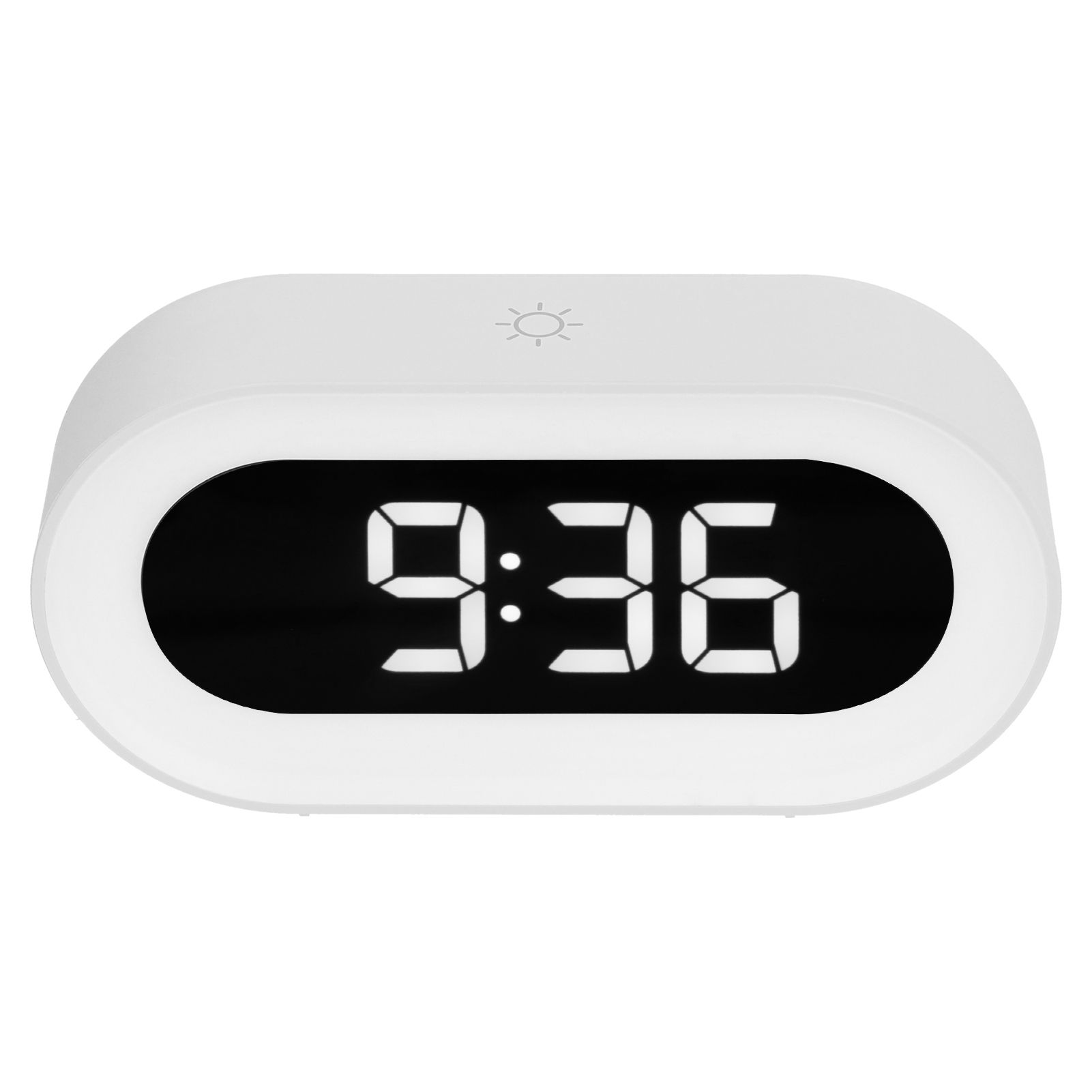 Night Light Alarm Clock LED Digital Display Music Alarm Clock Perpetual Calendar Clock with Memory FunctionWhite - Image 6