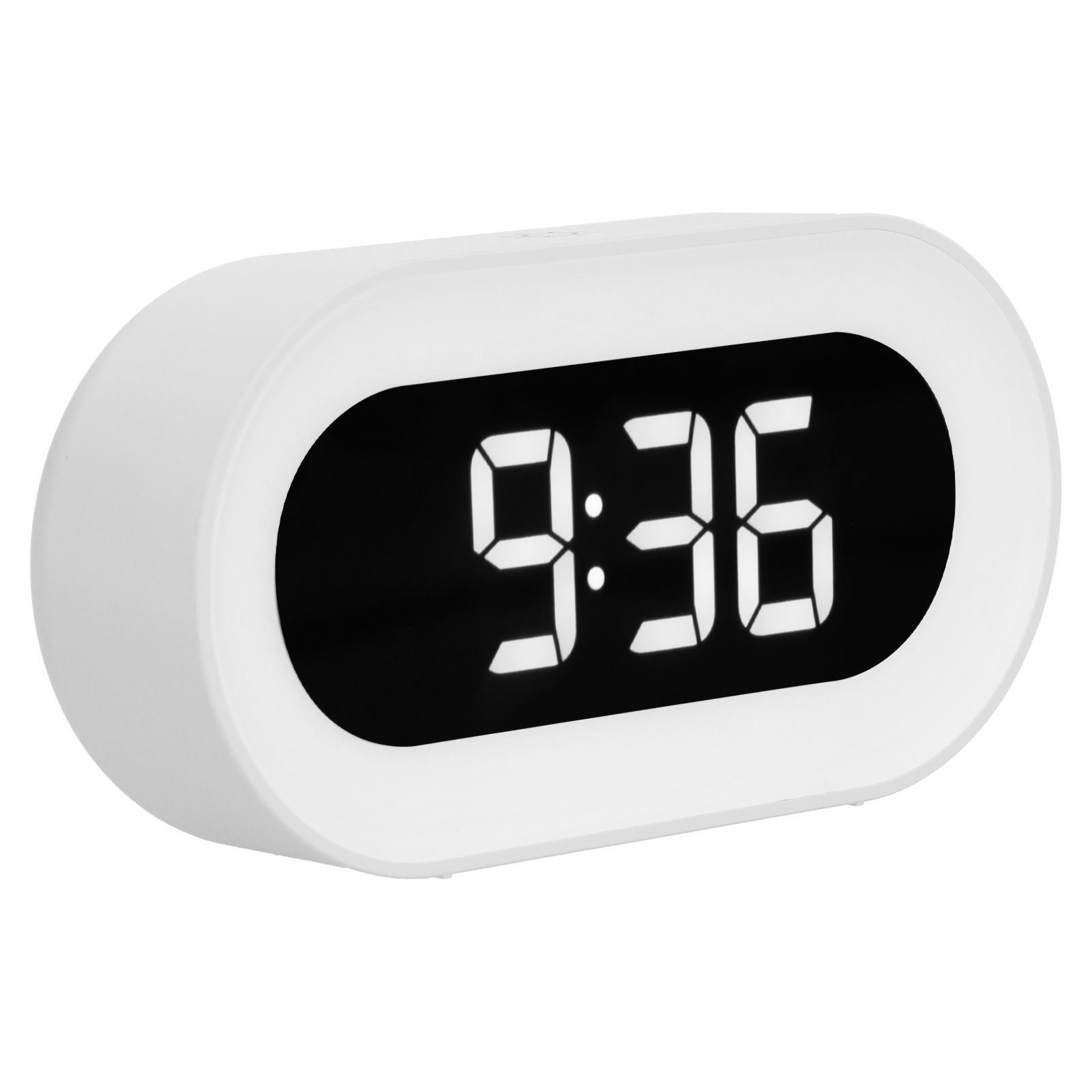 Night Light Alarm Clock LED Digital Display Music Alarm Clock Perpetual Calendar Clock with Memory FunctionWhite - Image 7