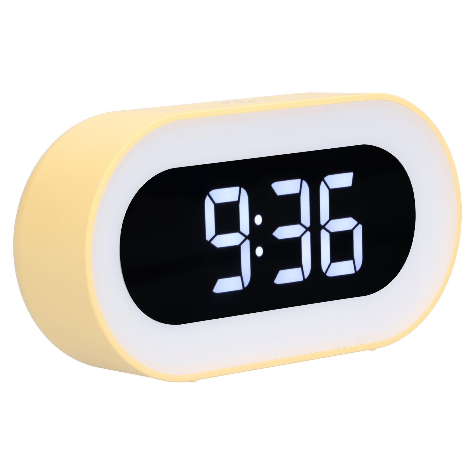 Night Light Alarm Clock LED Digital Display Music Alarm Clock Perpetual Calendar Clock with Memory FunctionYellow - Image 7
