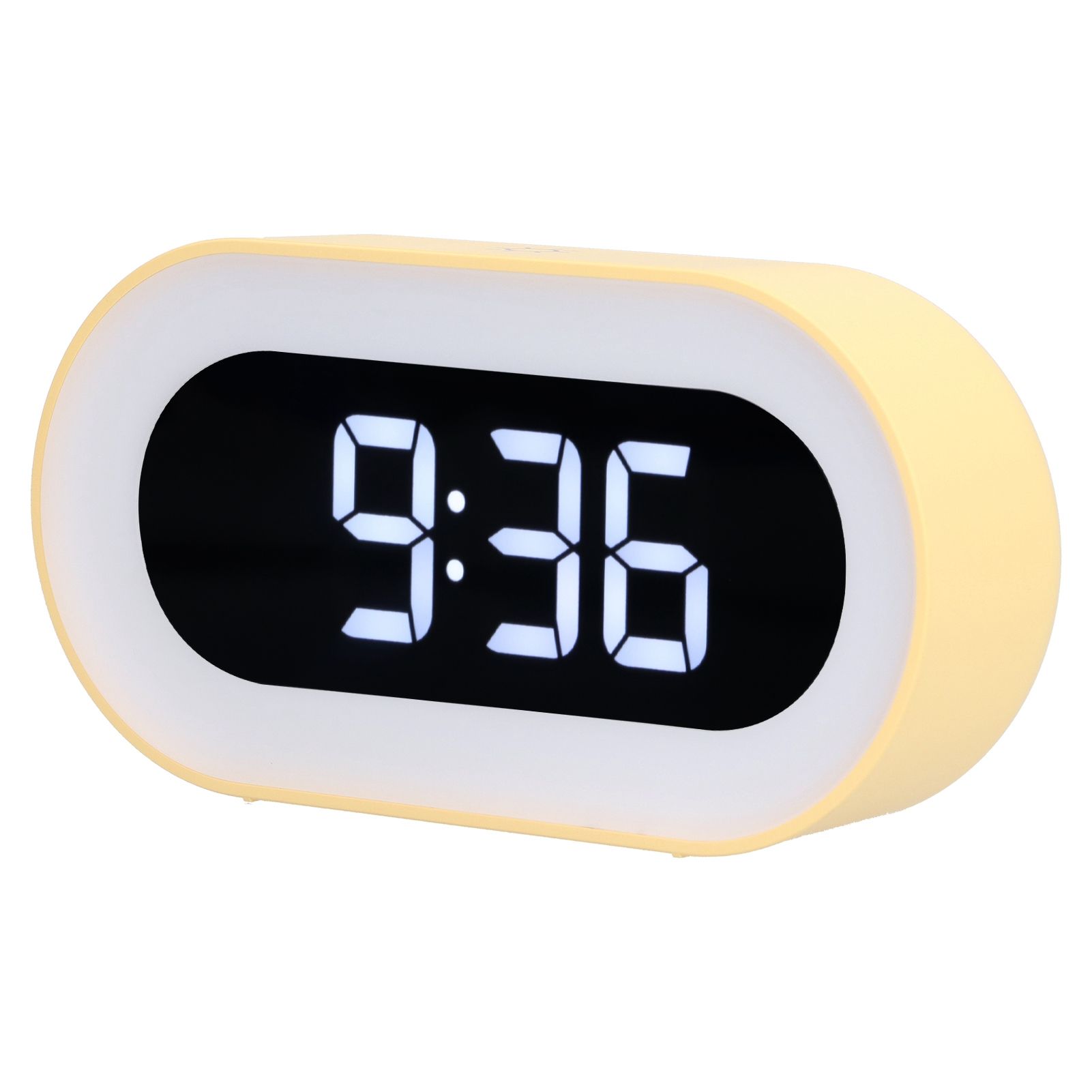 Night Light Alarm Clock LED Digital Display Music Alarm Clock Perpetual Calendar Clock with Memory FunctionYellow - Image 8