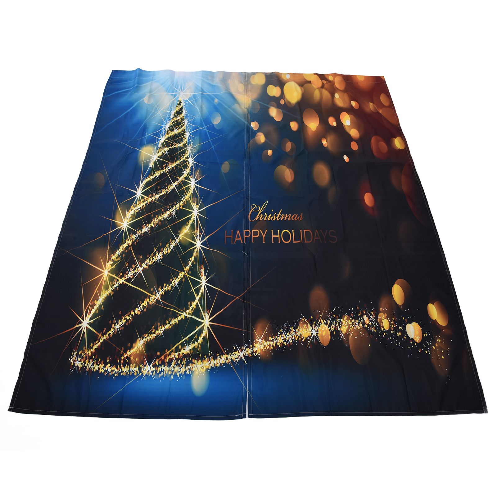 Christmas Curtain 3D Digital Printing Merry Christmas Outdoor Curtain for Outdoor Porch Balcony Christmas Decoration170x200cm Christmas 10 - Image 3