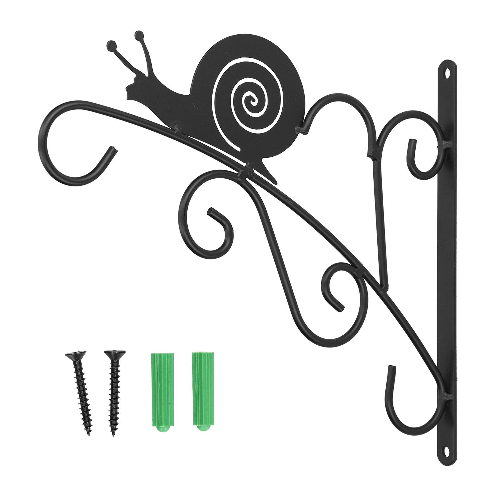 Hanging Plant Bracket Stable and Sturdy Iron Decorative Plant Hanger for Flower Bird Feeder LanternsSnails - Image 1