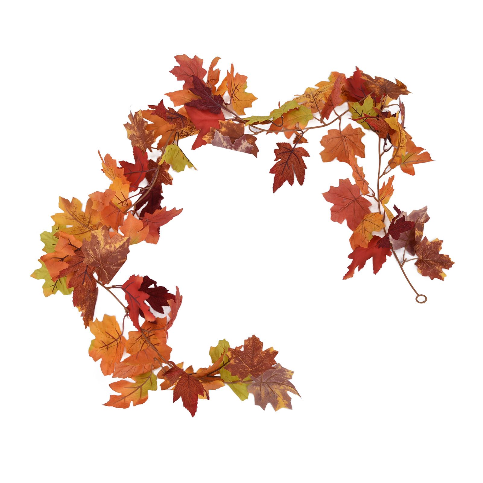 Decorative Artificial Maple Garland Fall Leaf Garland Decoration Thanksgiving Halloween Fake Maple VineTwo Leaf Maple Leaf 7 Leaf Loop - Image 4