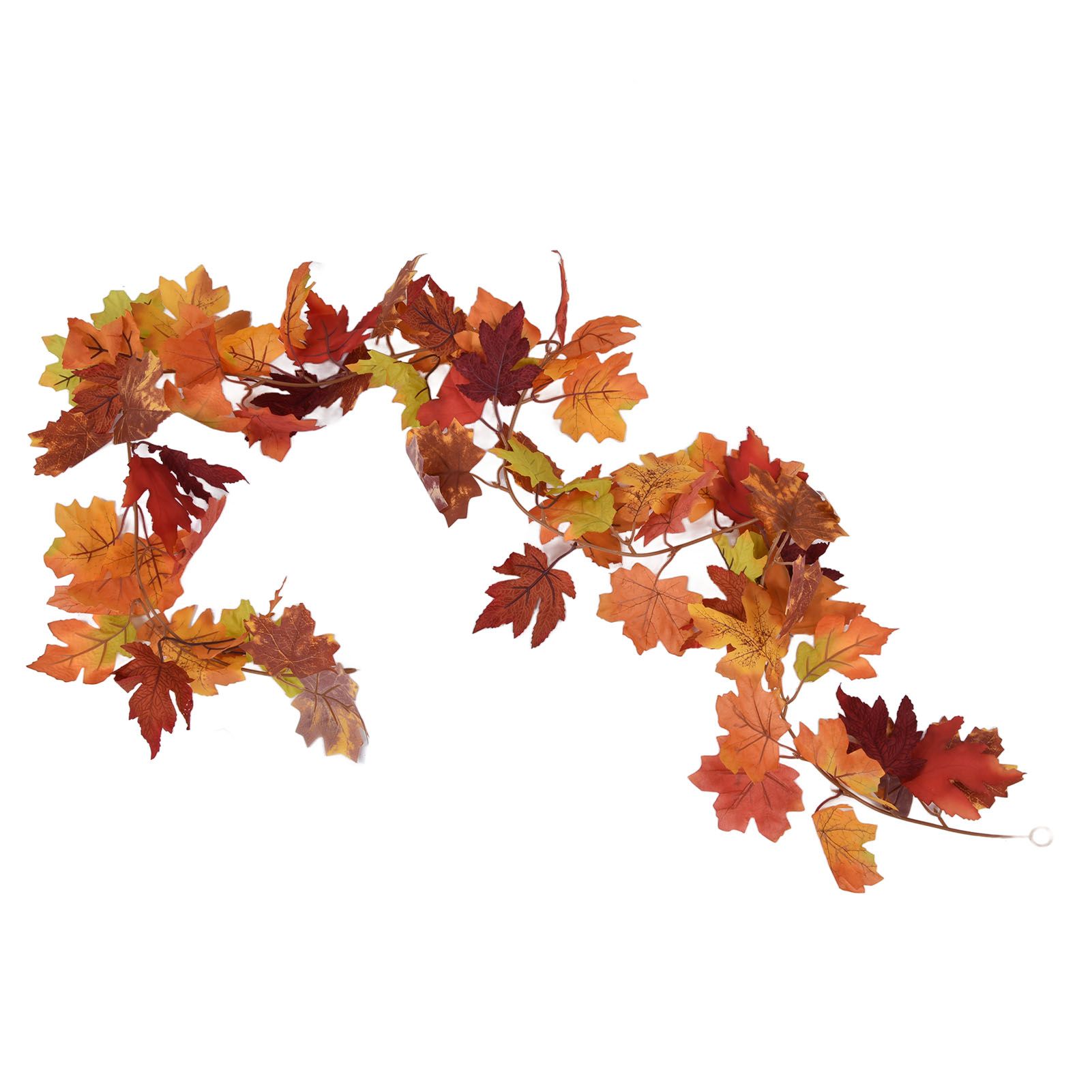 Decorative Artificial Maple Garland Fall Leaf Garland Decoration Thanksgiving Halloween Fake Maple VineTwo Leaf Maple Leaf 7 Leaf Loop - Image 6