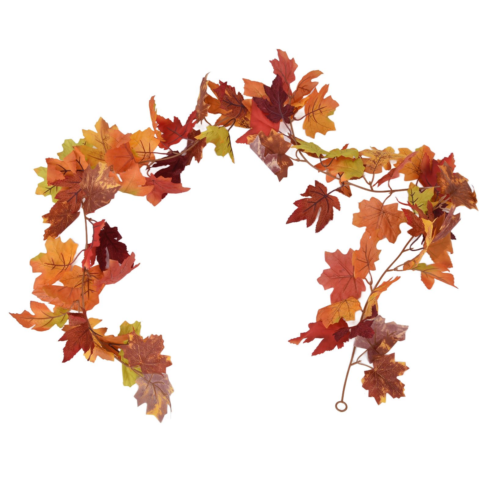 Decorative Artificial Maple Garland Fall Leaf Garland Decoration Thanksgiving Halloween Fake Maple VineTwo Leaf Maple Leaf 7 Leaf Loop - Image 7
