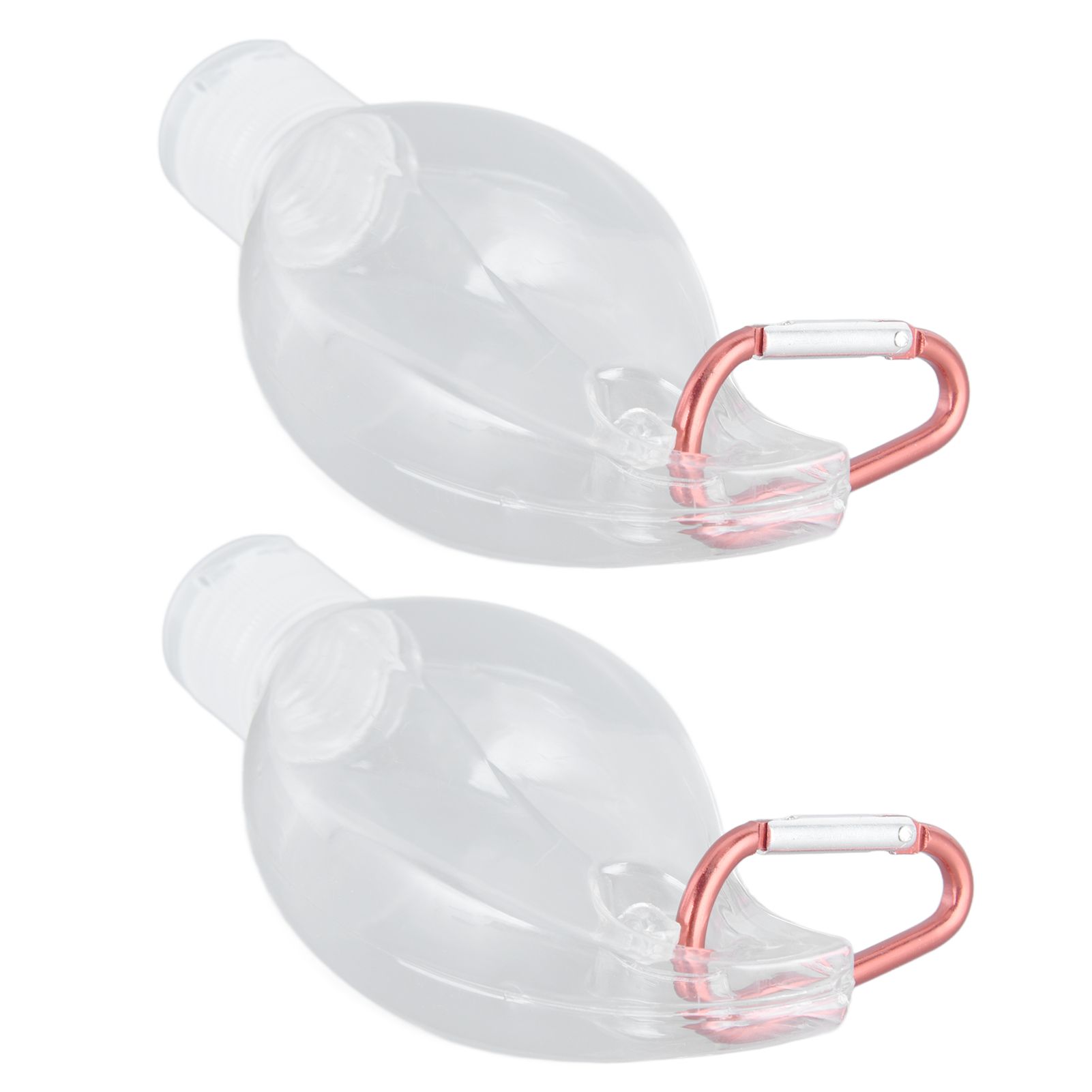 2Set 50ml Travel Bottle with Keychain Flip Cap Plastic Liquid Bottle Refillable Leakproof Transparent Squeeze ContainerMaple Leaf - Image 3