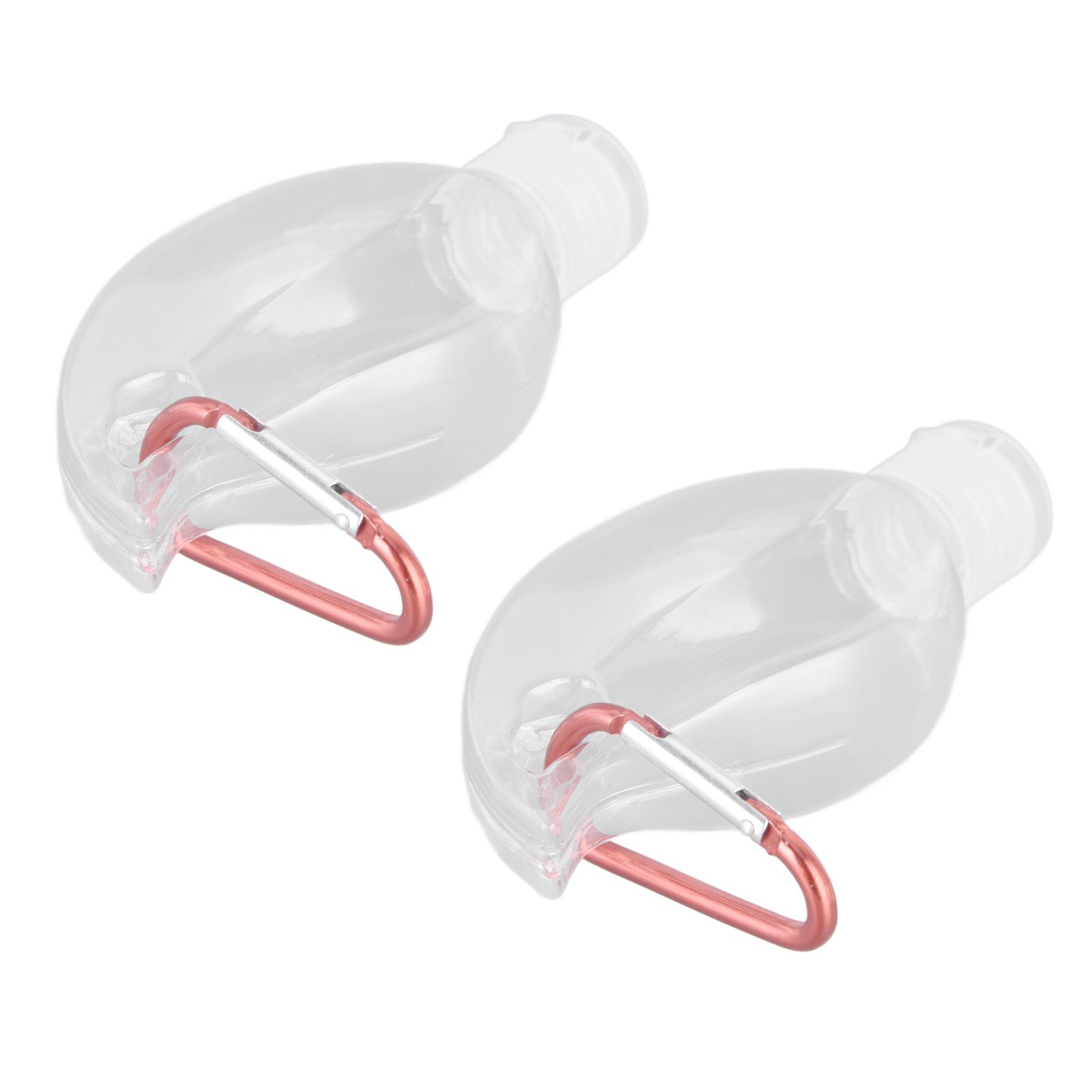 2Set 50ml Travel Bottle with Keychain Flip Cap Plastic Liquid Bottle Refillable Leakproof Transparent Squeeze ContainerMaple Leaf - Image 4