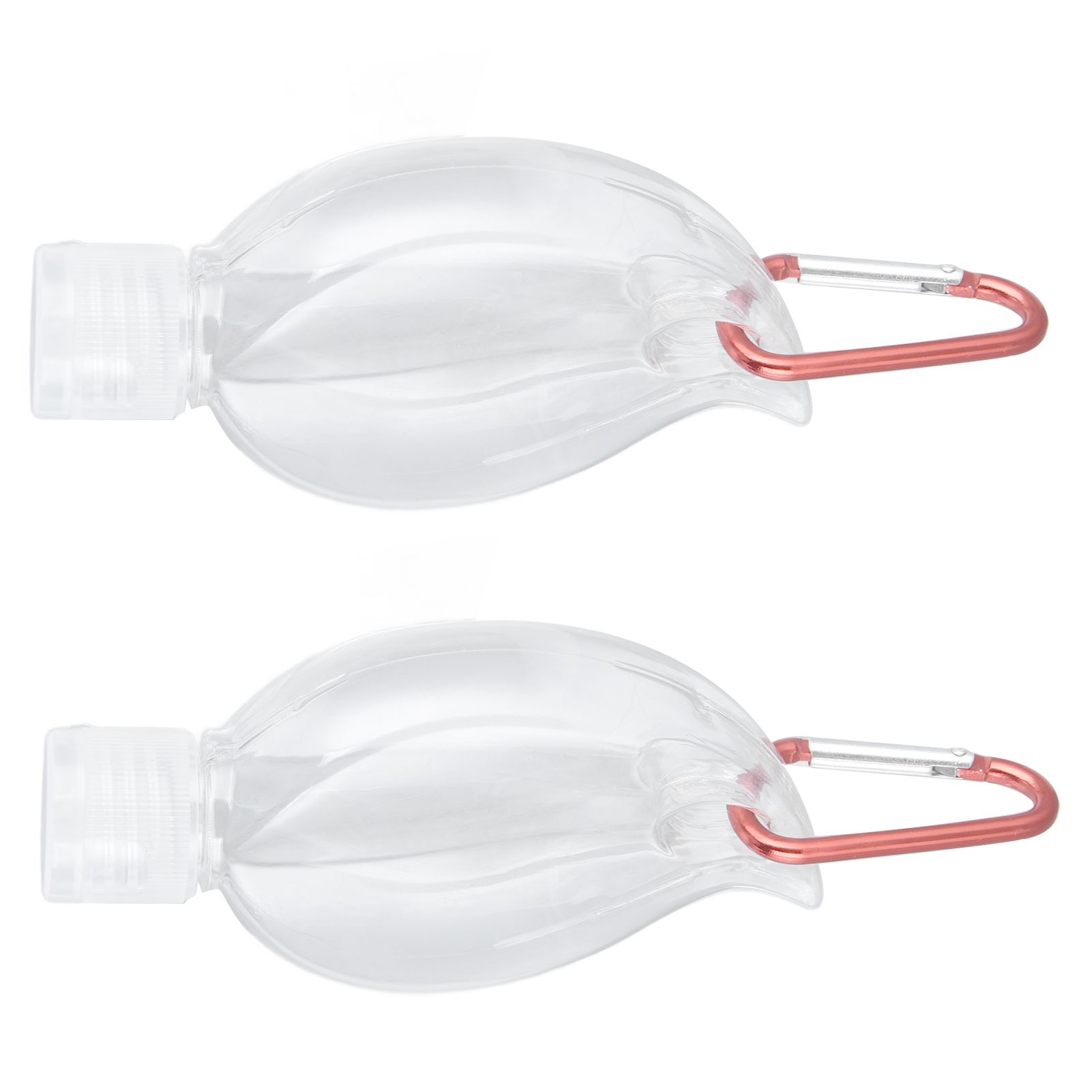 2Set 50ml Travel Bottle with Keychain Flip Cap Plastic Liquid Bottle Refillable Leakproof Transparent Squeeze ContainerMaple Leaf - Image 5