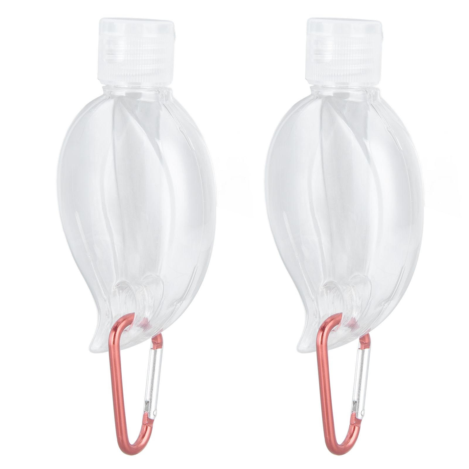 2Set 50ml Travel Bottle with Keychain Flip Cap Plastic Liquid Bottle Refillable Leakproof Transparent Squeeze ContainerMaple Leaf - Image 6