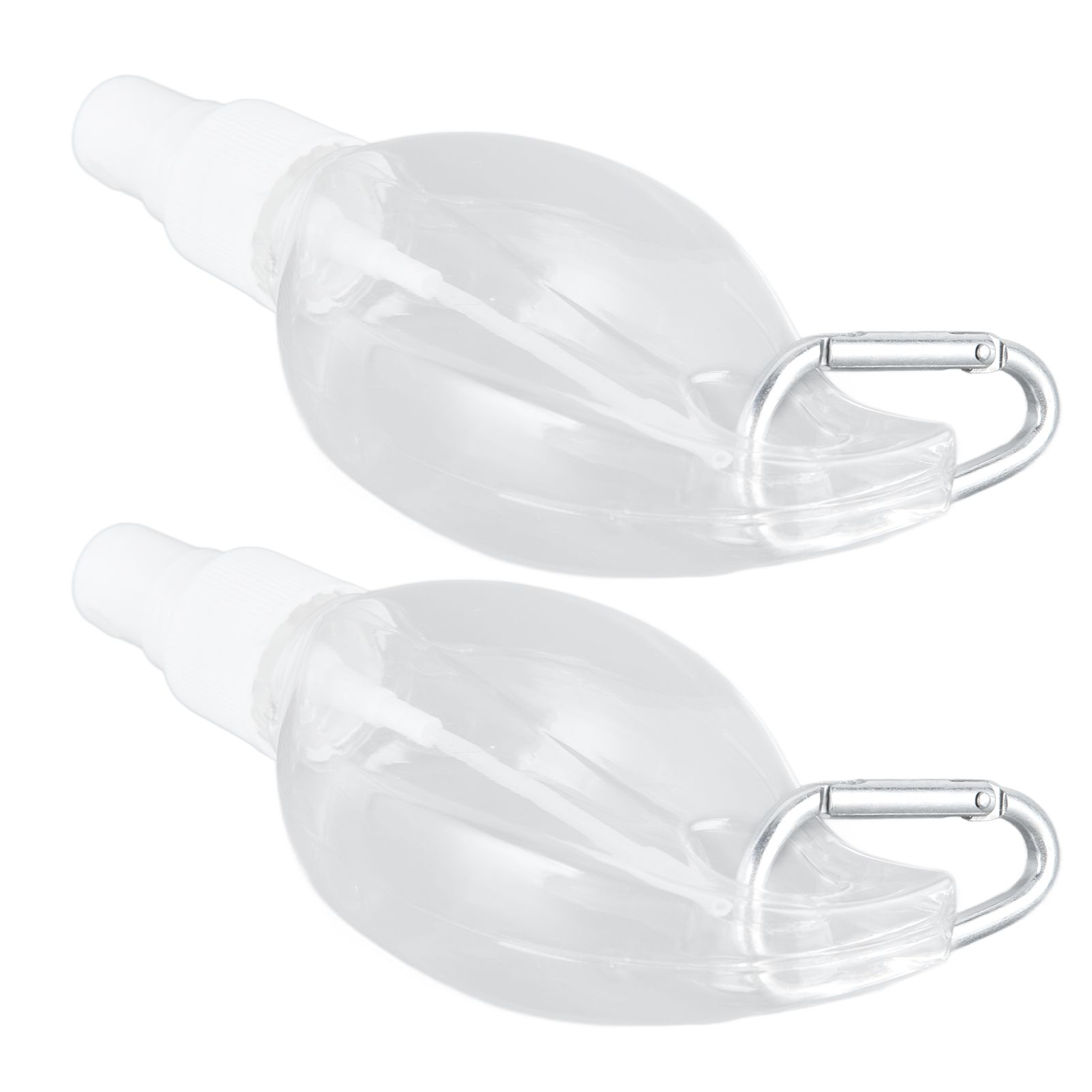 2 Pcs 50ml Travel Keychain Bottles Portable Plastic Clear Leakproof Refillable Empty Squeeze Container for Hand SoapMaple Leaf - Image 3