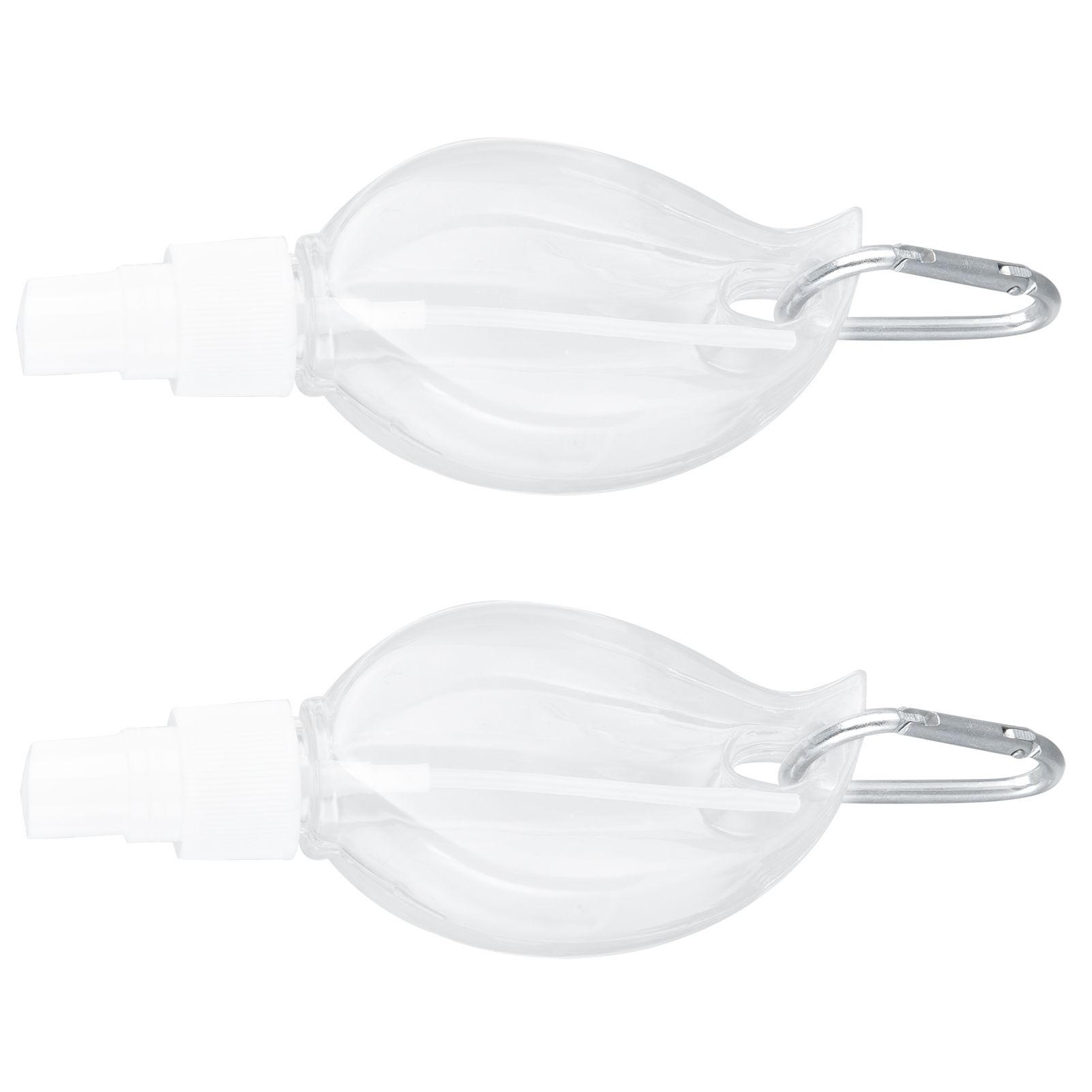 2 Pcs 50ml Travel Keychain Bottles Portable Plastic Clear Leakproof Refillable Empty Squeeze Container for Hand SoapMaple Leaf - Image 4