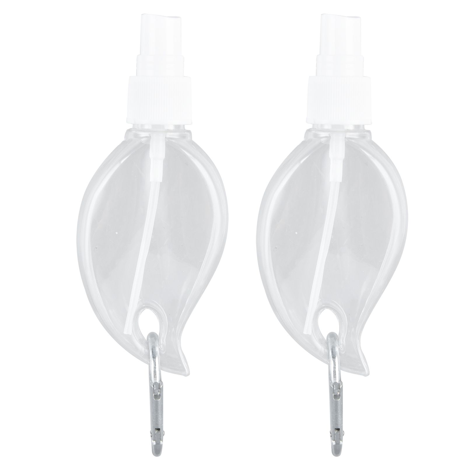2 Pcs 50ml Travel Keychain Bottles Portable Plastic Clear Leakproof Refillable Empty Squeeze Container for Hand SoapMaple Leaf - Image 6