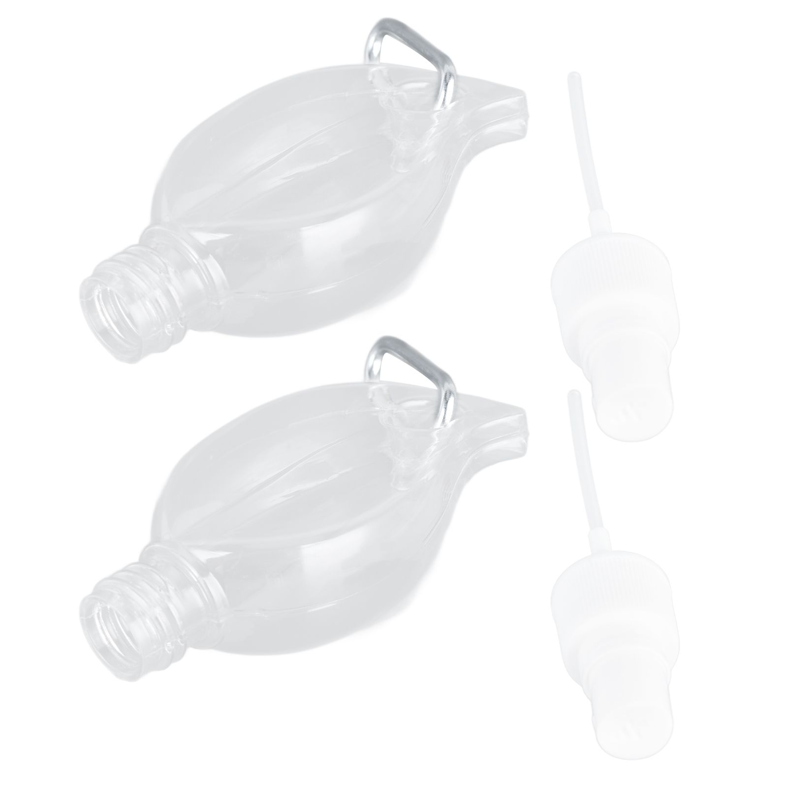 2 Pcs 50ml Travel Keychain Bottles Portable Plastic Clear Leakproof Refillable Empty Squeeze Container for Hand SoapMaple Leaf - Image 7