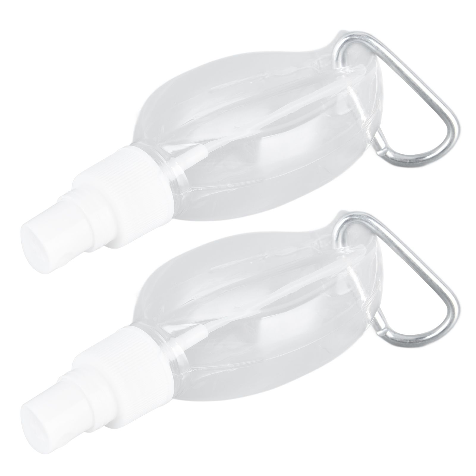 2 Pcs 50ml Travel Keychain Bottles Portable Plastic Clear Leakproof Refillable Empty Squeeze Container for Hand SoapMaple Leaf - Image 8