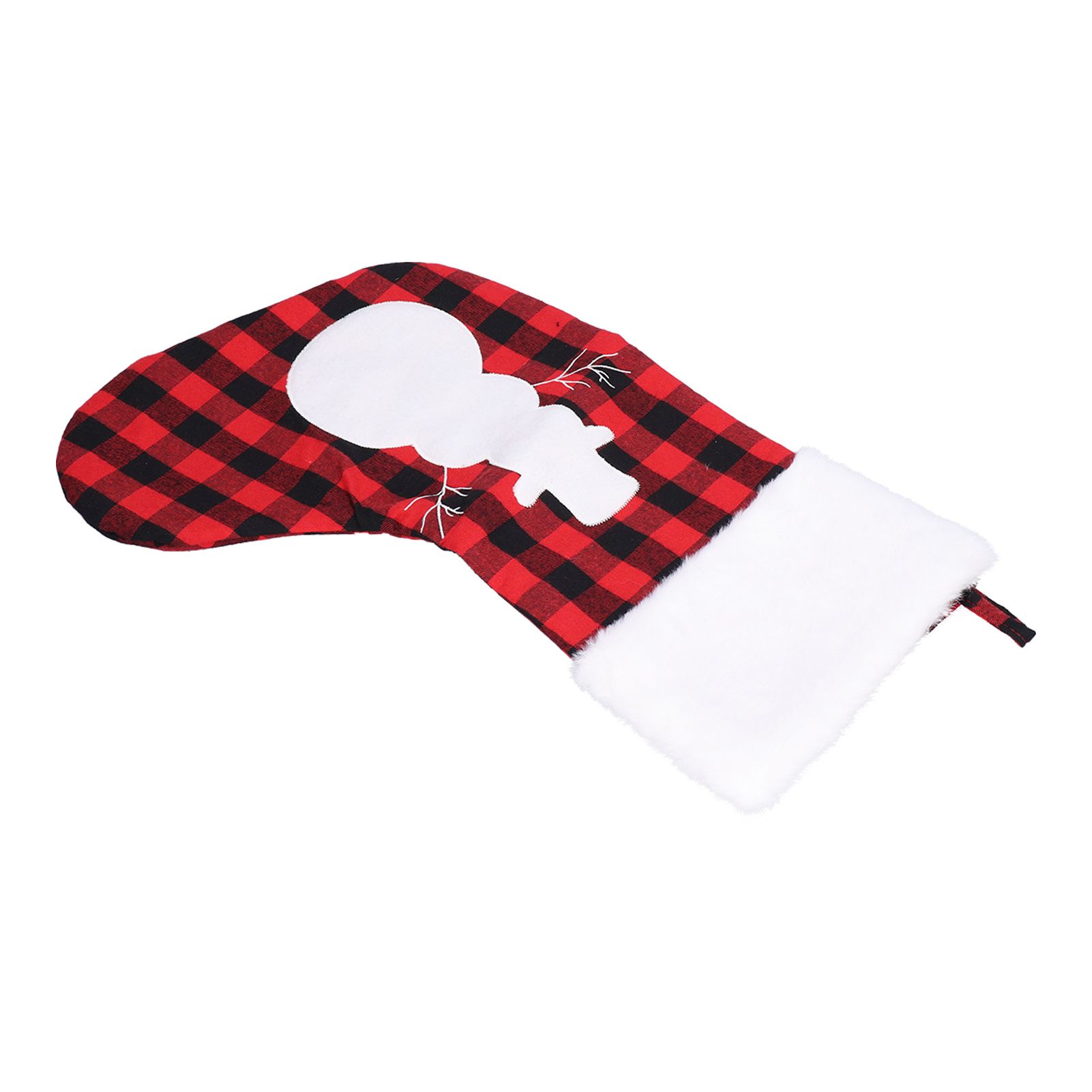 Christmas Stocking Gift Bags Cute Decals Large Capacity Exquisite Workmanship Brighter Color Large Christmas StockingSnowman - Image 5