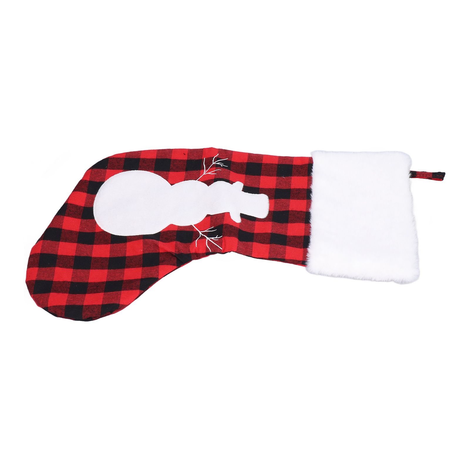 Christmas Stocking Gift Bags Cute Decals Large Capacity Exquisite Workmanship Brighter Color Large Christmas StockingSnowman - Image 6