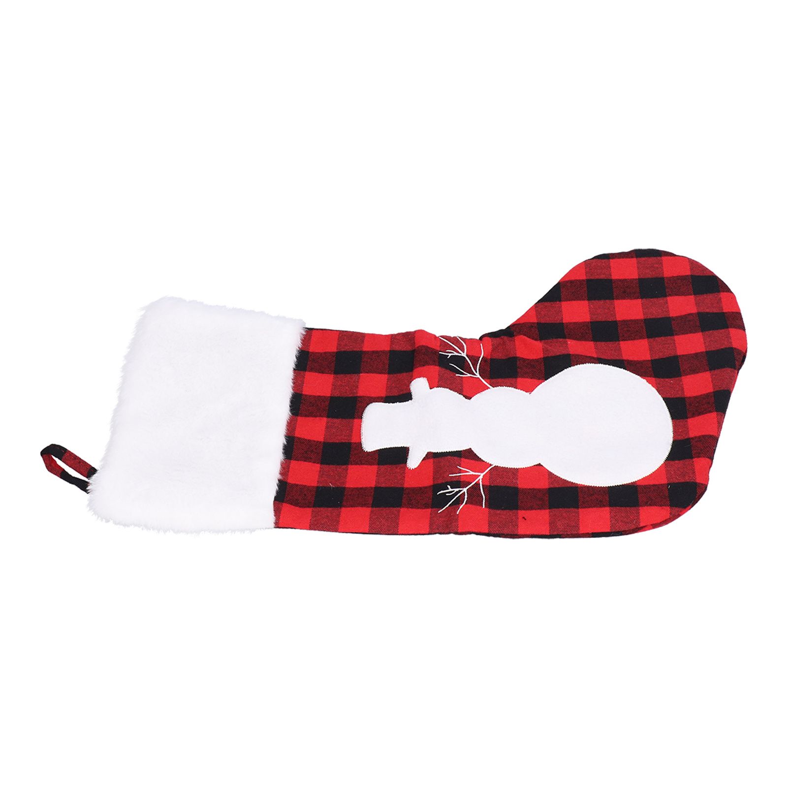 Christmas Stocking Gift Bags Cute Decals Large Capacity Exquisite Workmanship Brighter Color Large Christmas StockingSnowman - Image 7