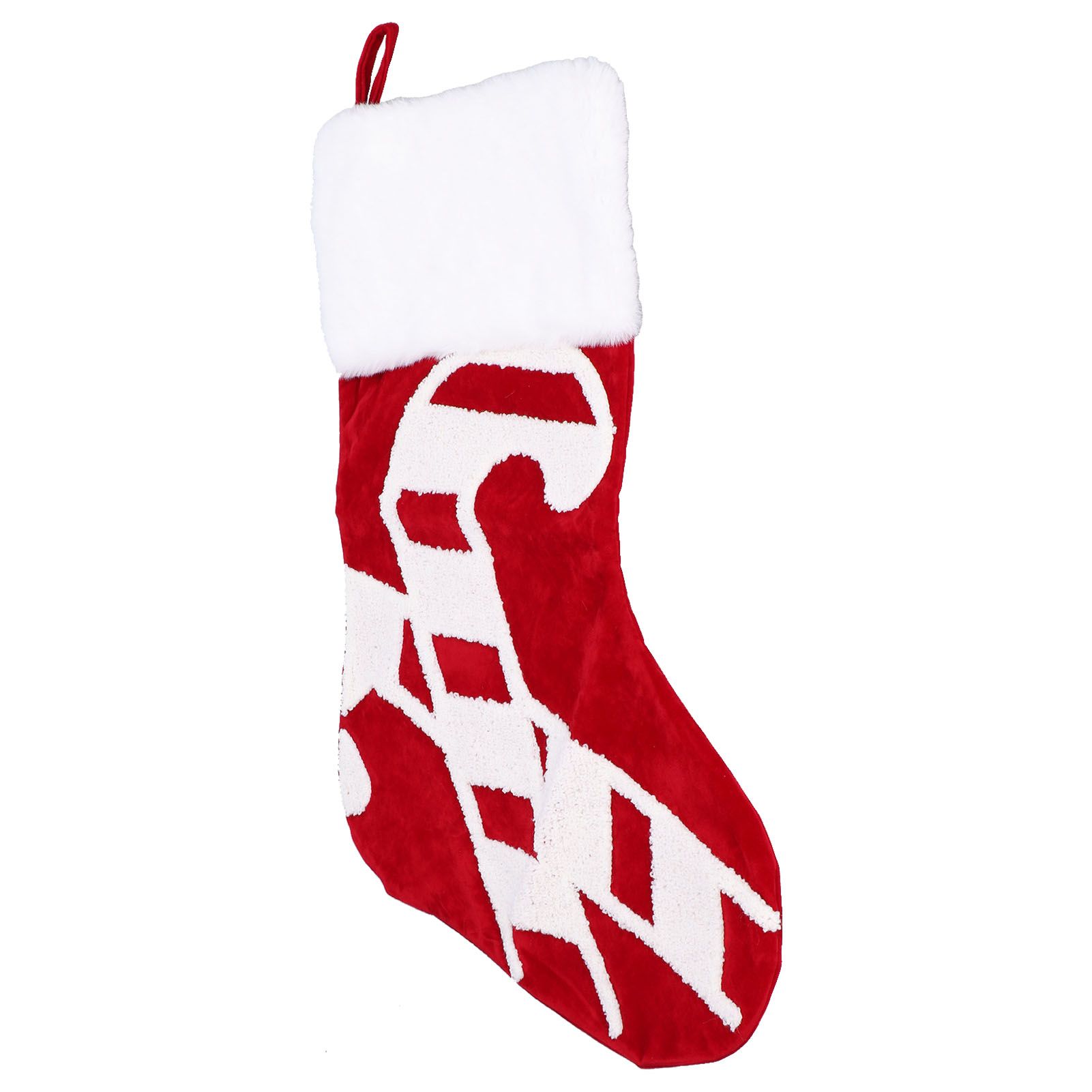 Cute Christmas Stocking Christmas Tree Ornament Gift Bag Christmas Fireplace Pendant for Festival DecorationWalking Stick - Image 7