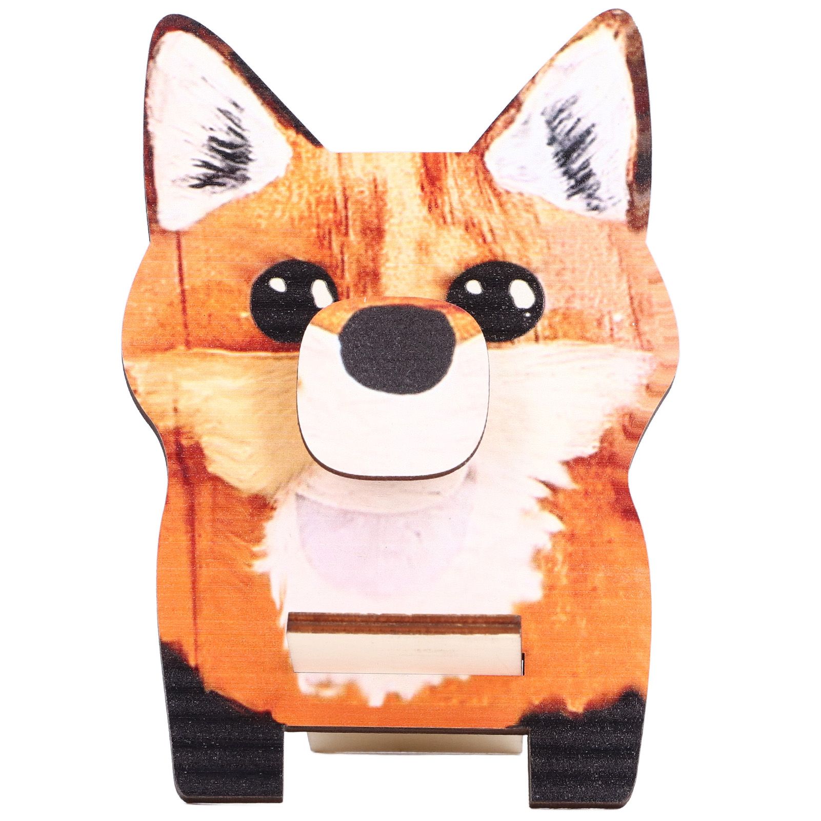 Animal Shape Glasses Holder Unique Beautiful Design Natural Odorless Composite Wood Eyeglasses Display StandFoxes - Image 2