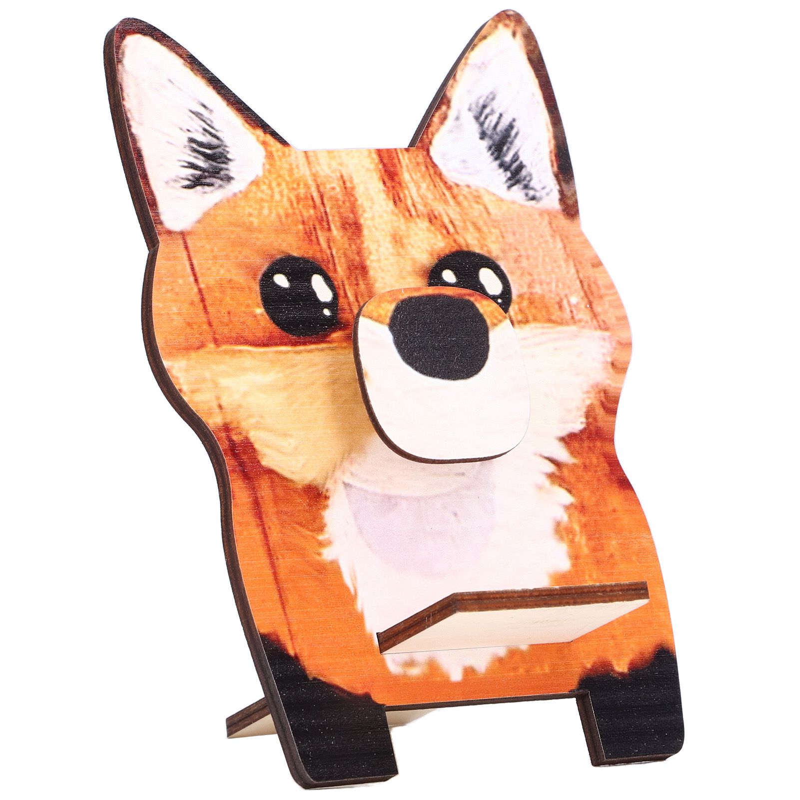 Animal Shape Glasses Holder Unique Beautiful Design Natural Odorless Composite Wood Eyeglasses Display StandFoxes - Image 6