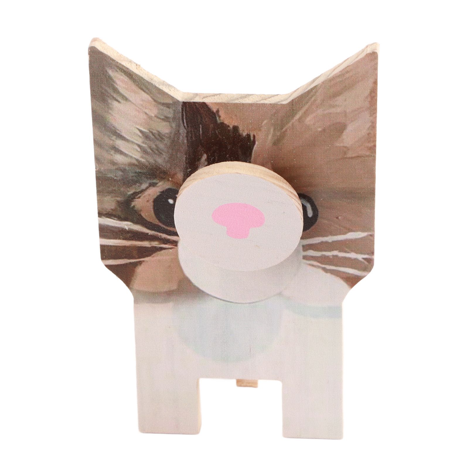 Animal Shape Glasses Holder Unique Beautiful Design Natural Odorless Composite Wood Eyeglasses Display StandCat - Image 1