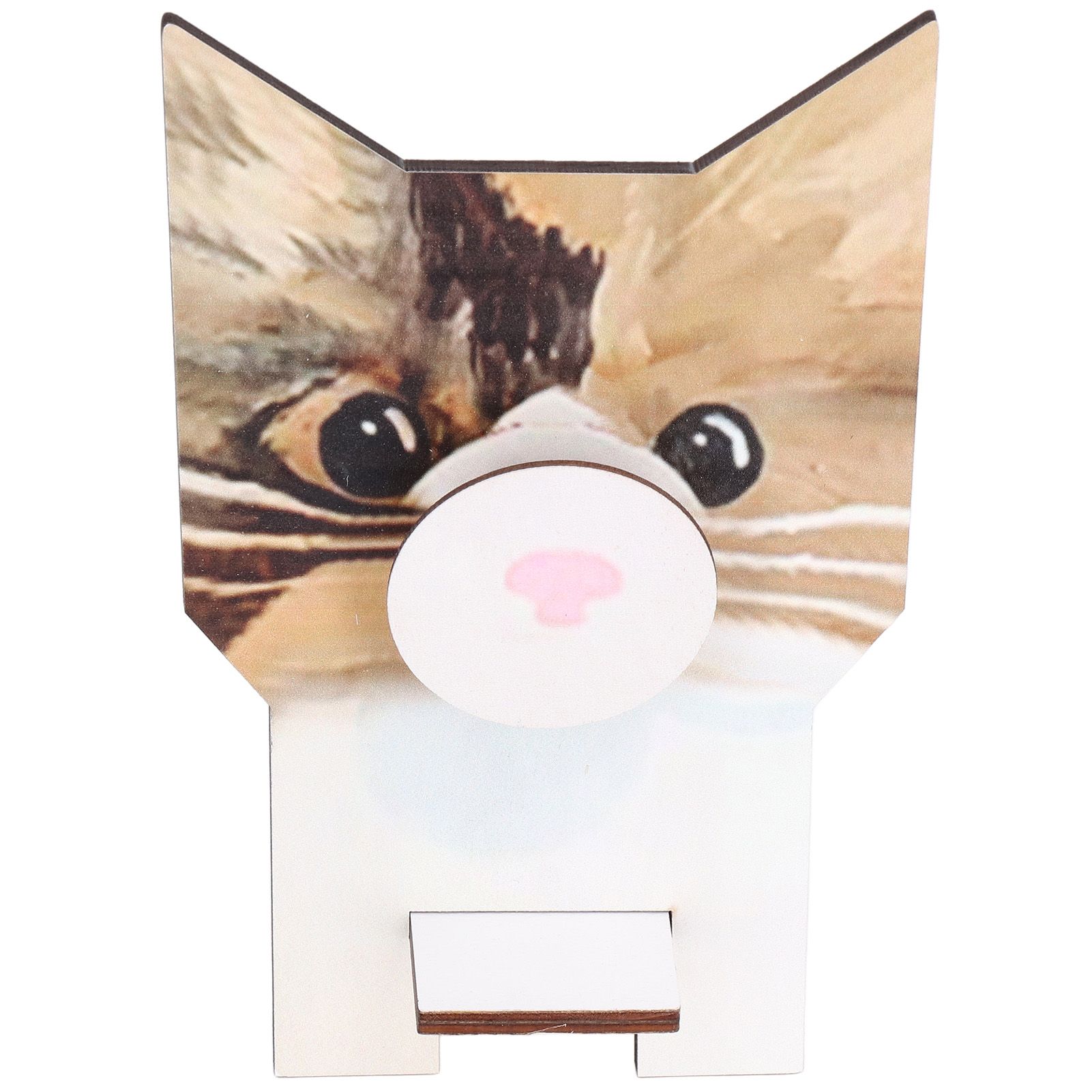 Animal Shape Glasses Holder Unique Beautiful Design Natural Odorless Composite Wood Eyeglasses Display StandCat - Image 7