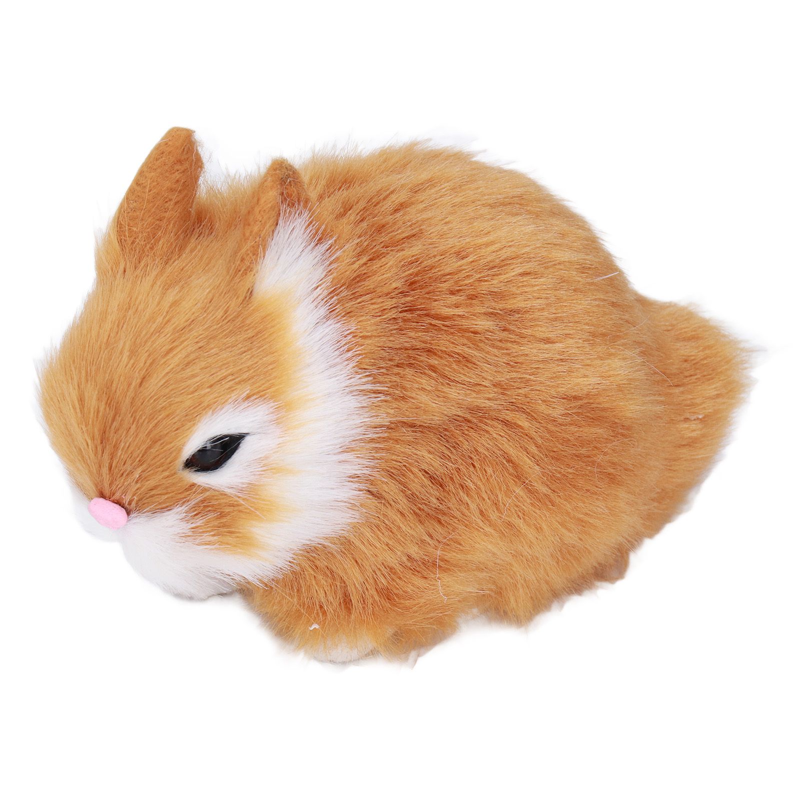 Miniature Plush Rabbits Plastic Plush Material Soft Comfortable Durable Rabbits Stuffed Doll for Table DecorationOrange - Image 5