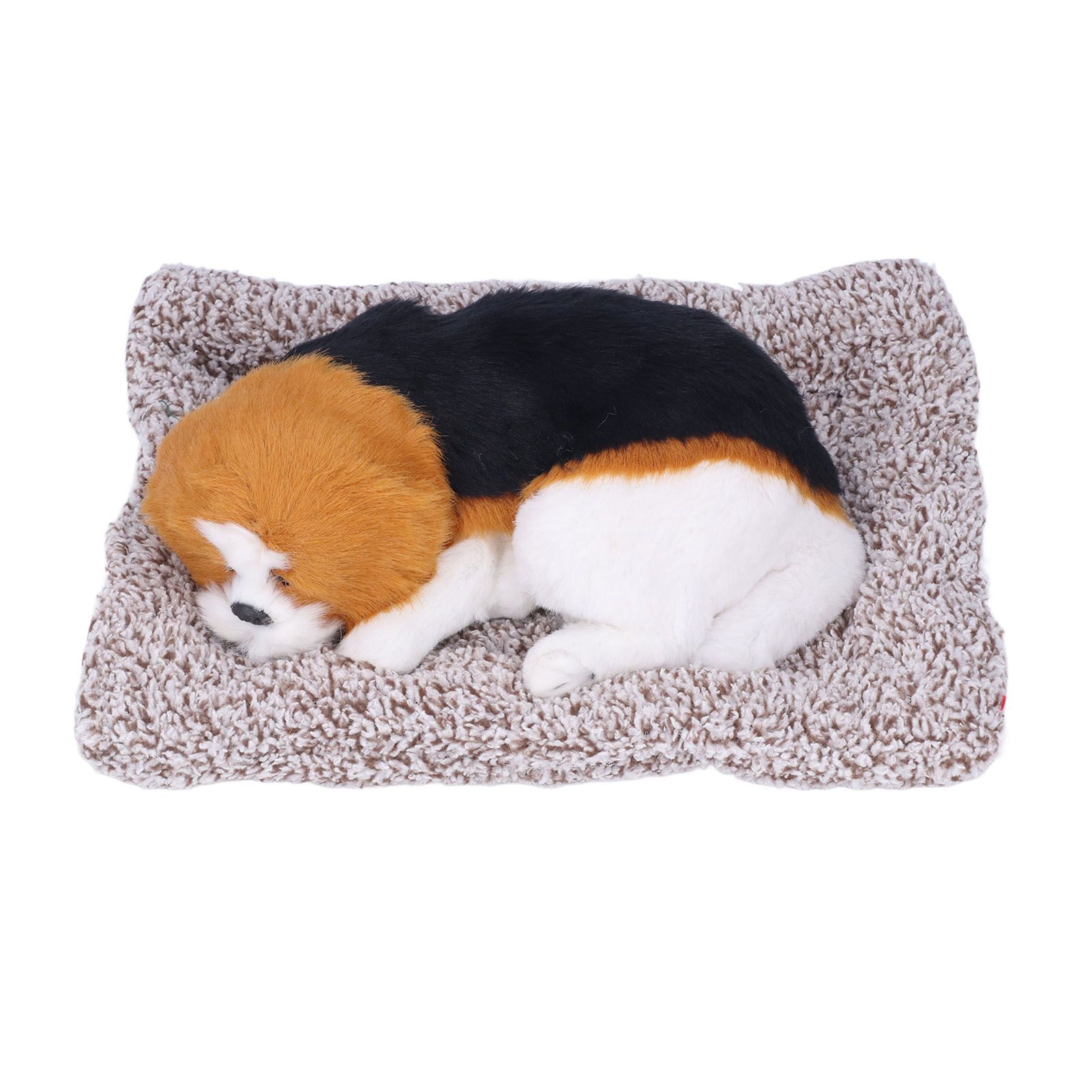 Simulation Dog with Sound Lovely Vivid Novel Gifts Plush Plastic Material Dog Toy Car DecorationBig Dog Beagle The - Image 1
