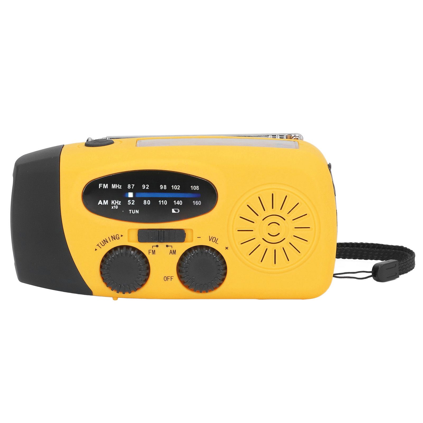 Hand Crank Solar Radio Multifunctional Emergency Radio LED Radio with Flashlight for Outdoor CampingOrange Europe - Image 8
