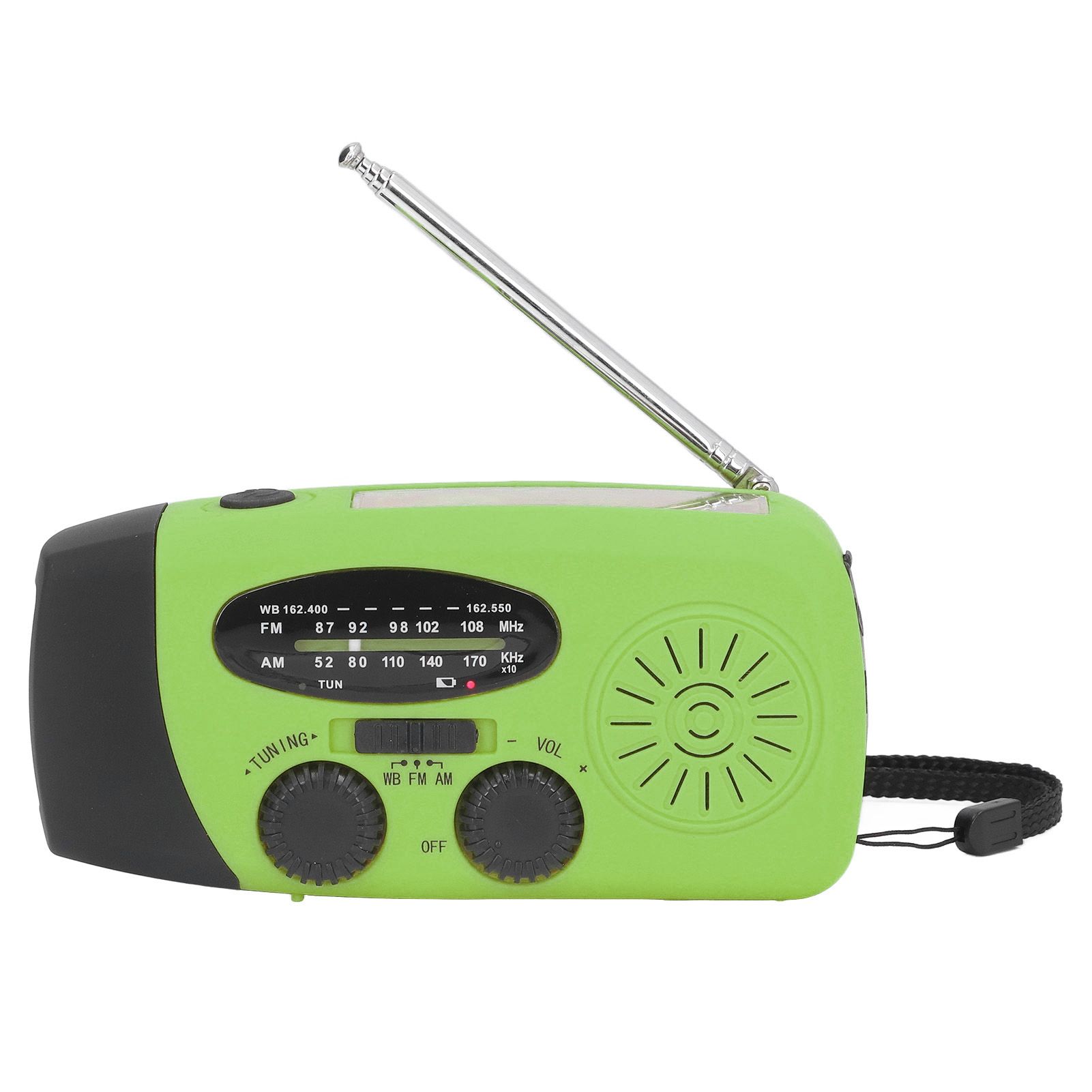Hand Crank Solar Radio Multifunctional Emergency Radio LED Radio with Flashlight for Outdoor CampingGreen America - Image 7