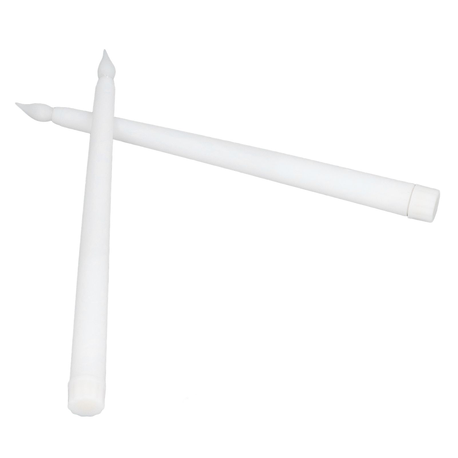 2pcs LED Taper Candles Battery Powered Flameless LED Candle Sticks for Festival Wedding Birthday Party White Shell - Image 3