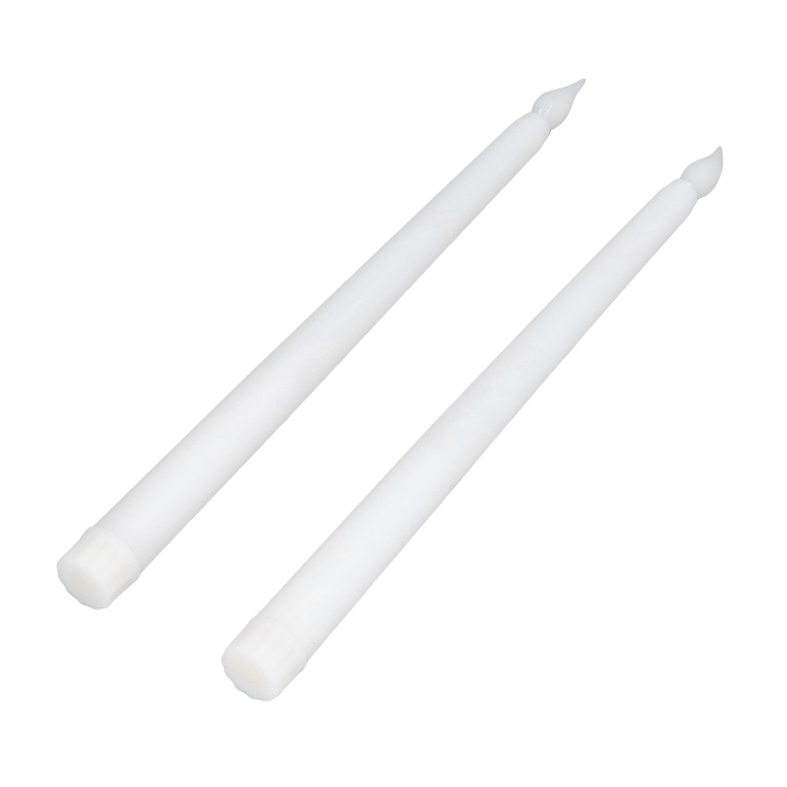 2pcs LED Taper Candles Battery Powered Flameless LED Candle Sticks for Festival Wedding Birthday Party White Shell - Image 4