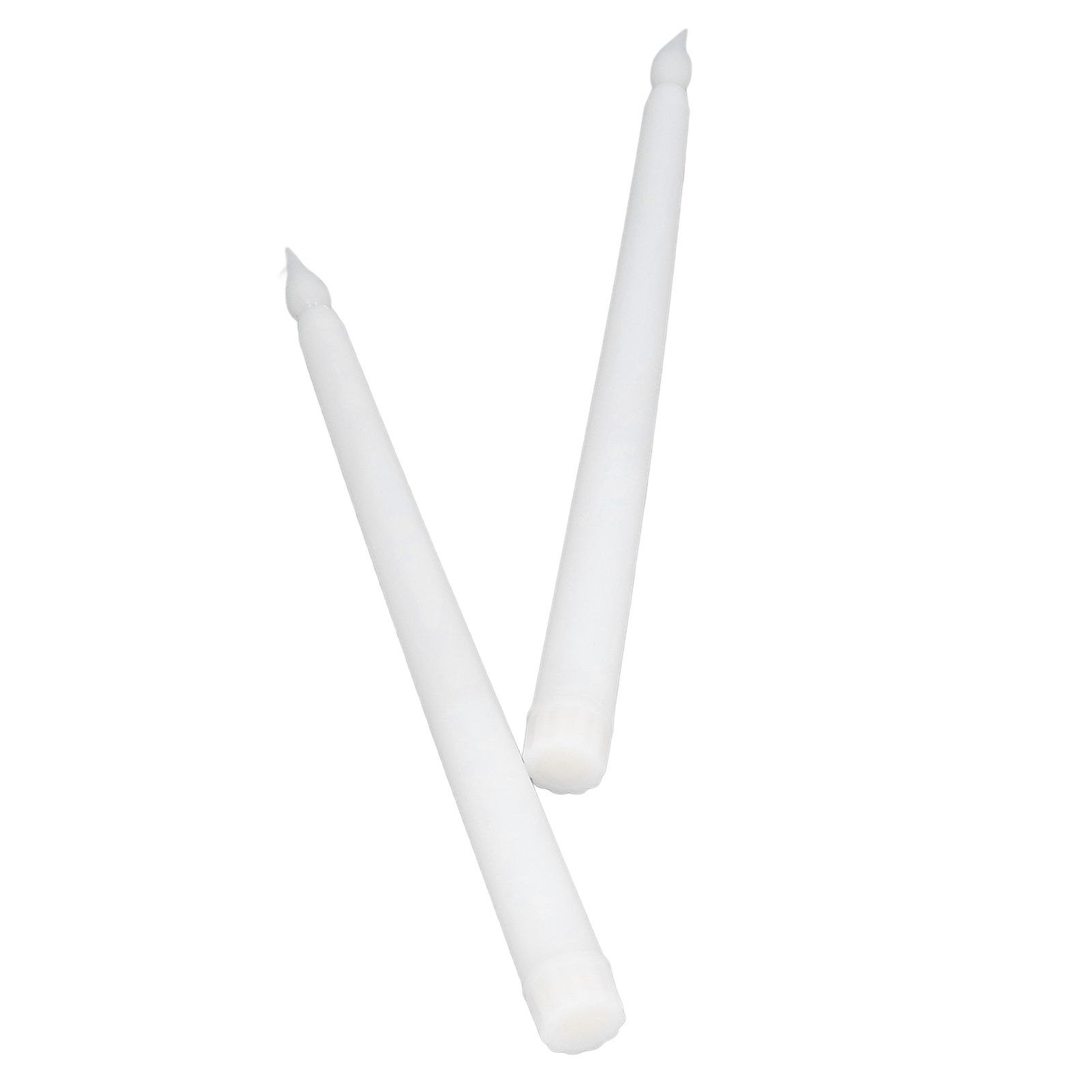 2pcs LED Taper Candles Battery Powered Flameless LED Candle Sticks for Festival Wedding Birthday Party White Shell - Image 5
