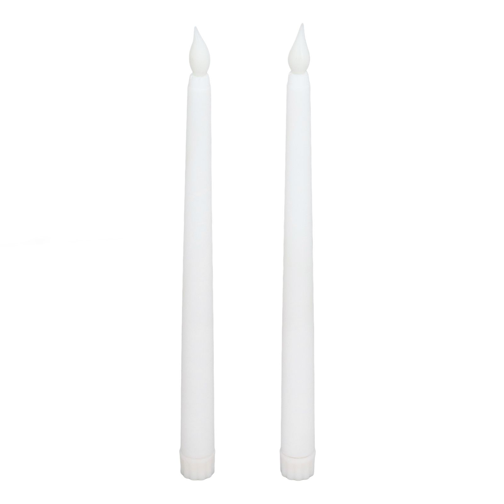 2pcs LED Taper Candles Battery Powered Flameless LED Candle Sticks for Festival Wedding Birthday Party White Shell - Image 6