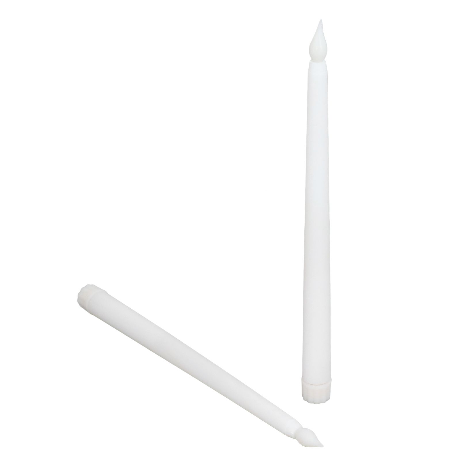 2pcs LED Taper Candles Battery Powered Flameless LED Candle Sticks for Festival Wedding Birthday Party White Shell - Image 8