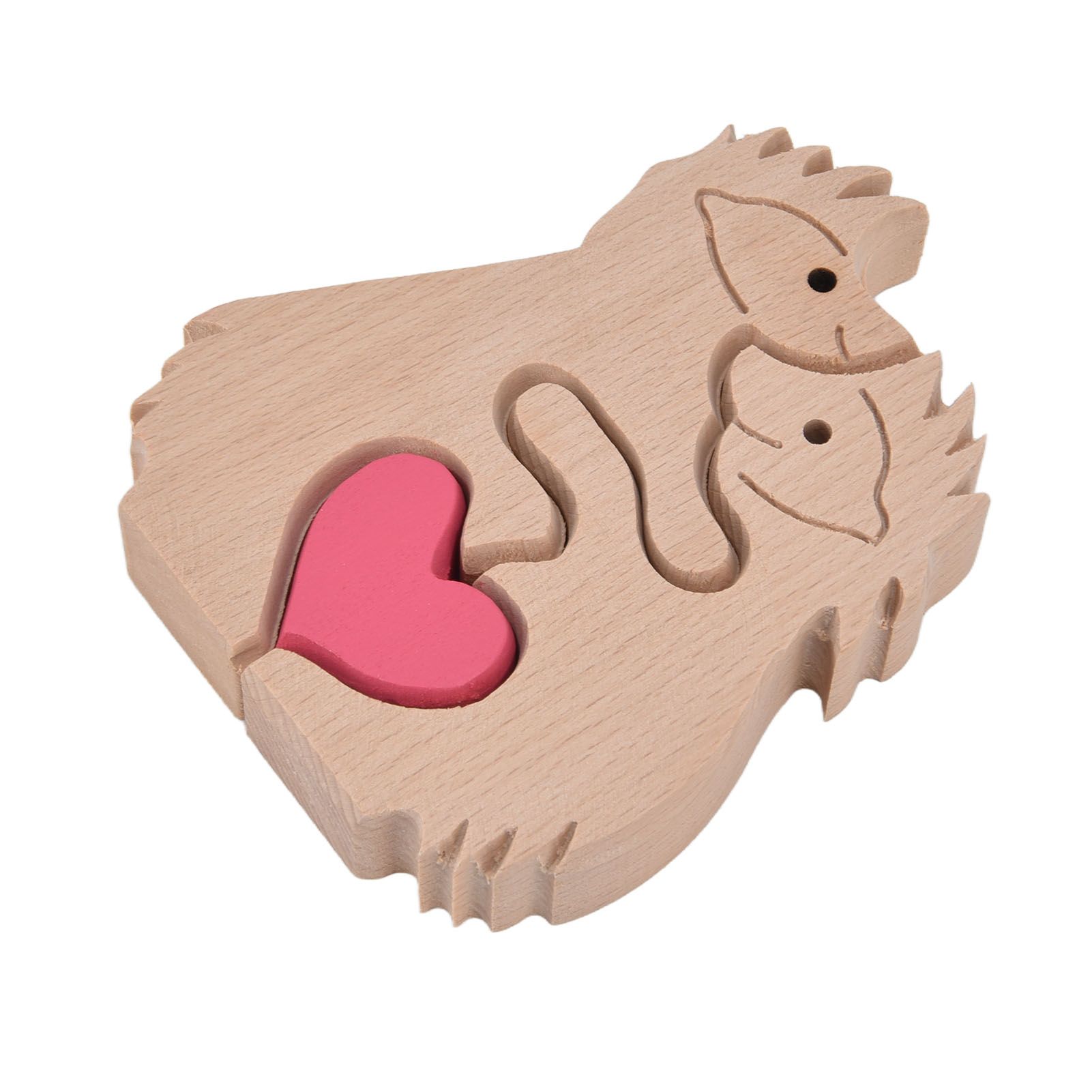 Wooden Animal Ornament Cute Shape Animal Family Handcrafted Mini Wooden Rabbits Statue for Home Decoration Gifts B13 - Image 4