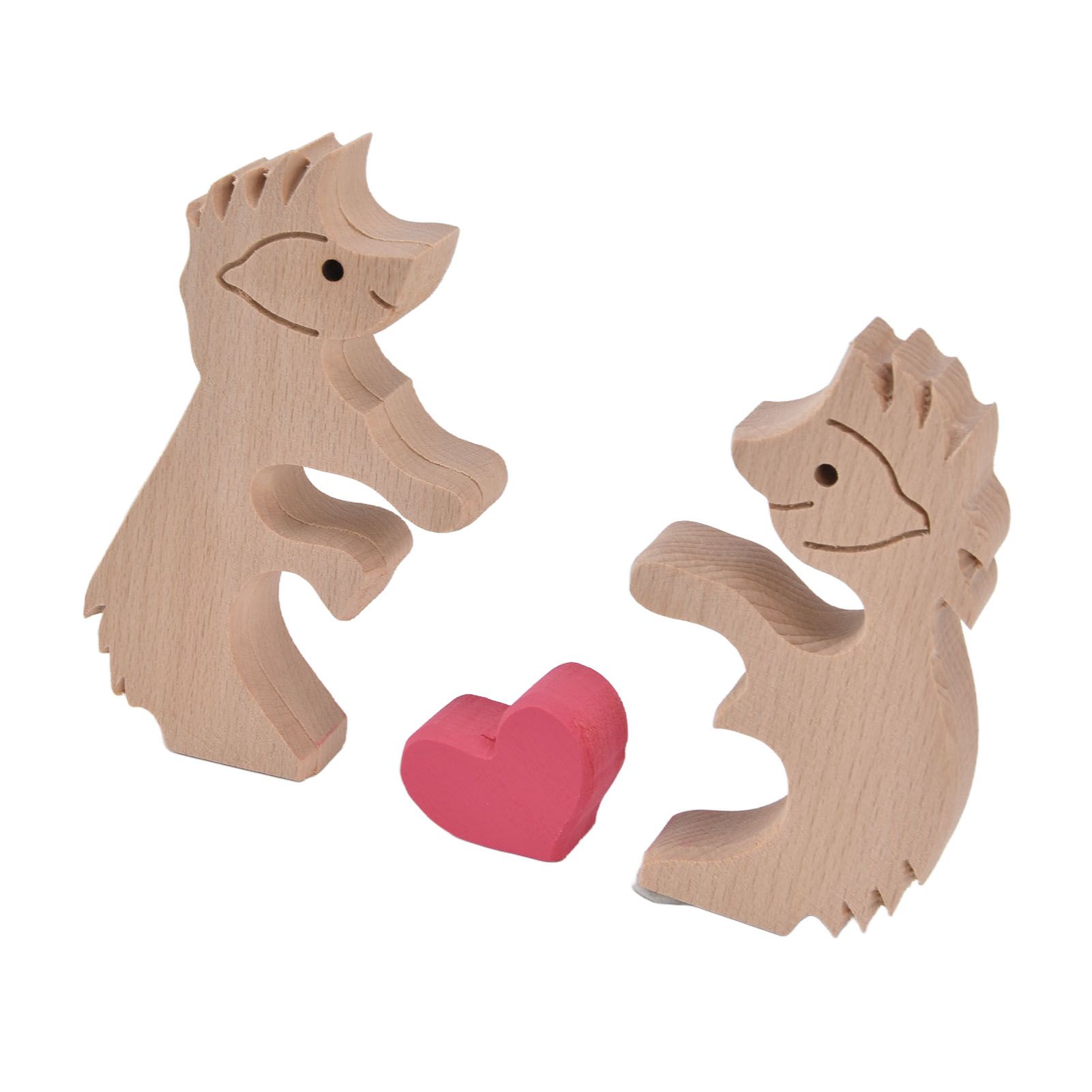 Wooden Animal Ornament Cute Shape Animal Family Handcrafted Mini Wooden Rabbits Statue for Home Decoration Gifts B13 - Image 7