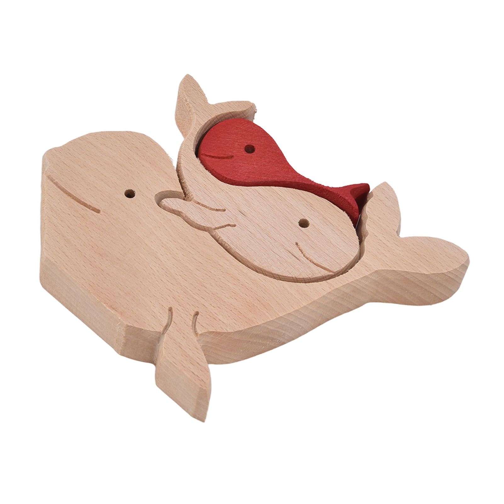 Wooden Animal Ornament Cute Shape Animal Family Handcrafted Mini Wooden Rabbits Statue for Home Decoration Gifts B11 R - Image 2