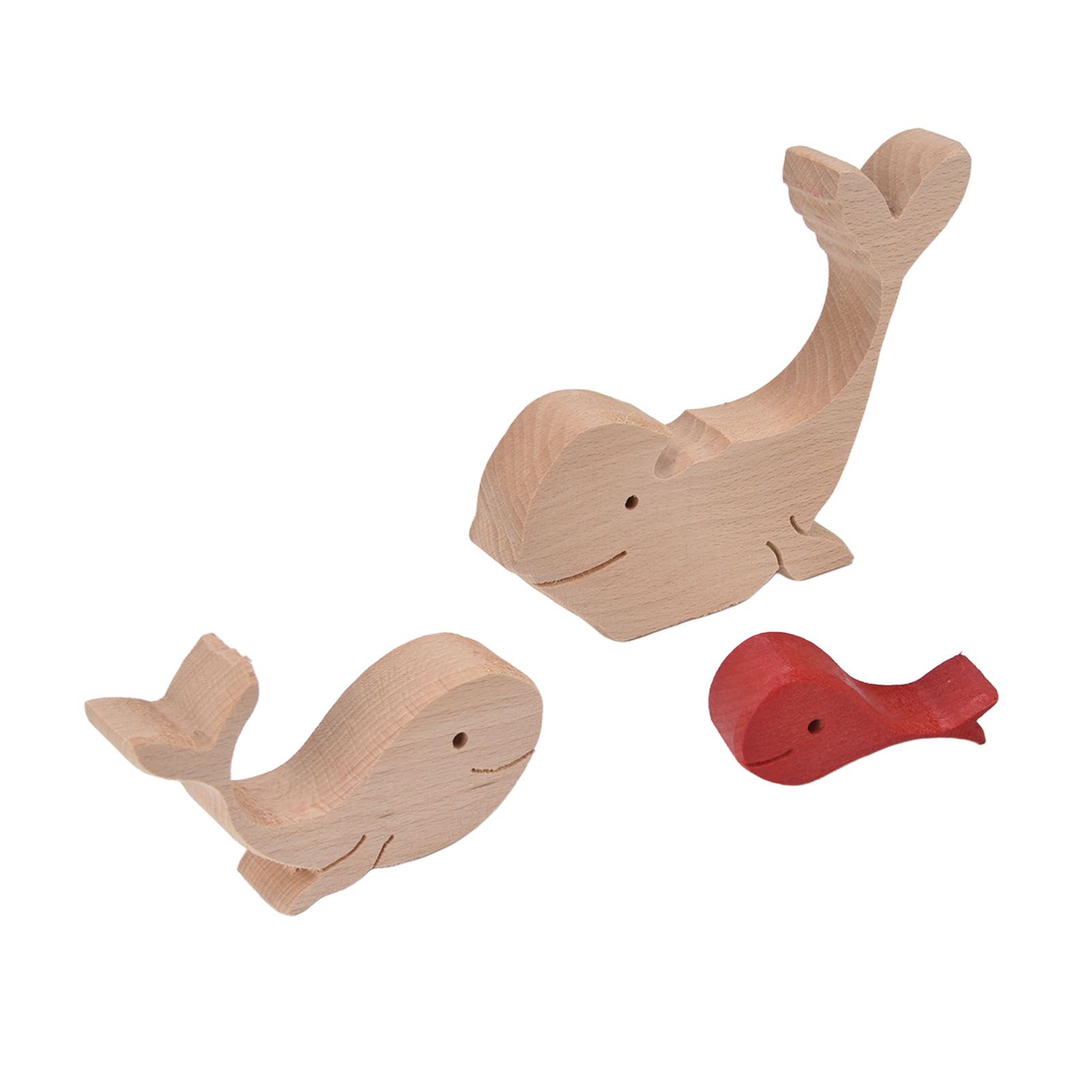 Wooden Animal Ornament Cute Shape Animal Family Handcrafted Mini Wooden Rabbits Statue for Home Decoration Gifts B11 R - Image 5