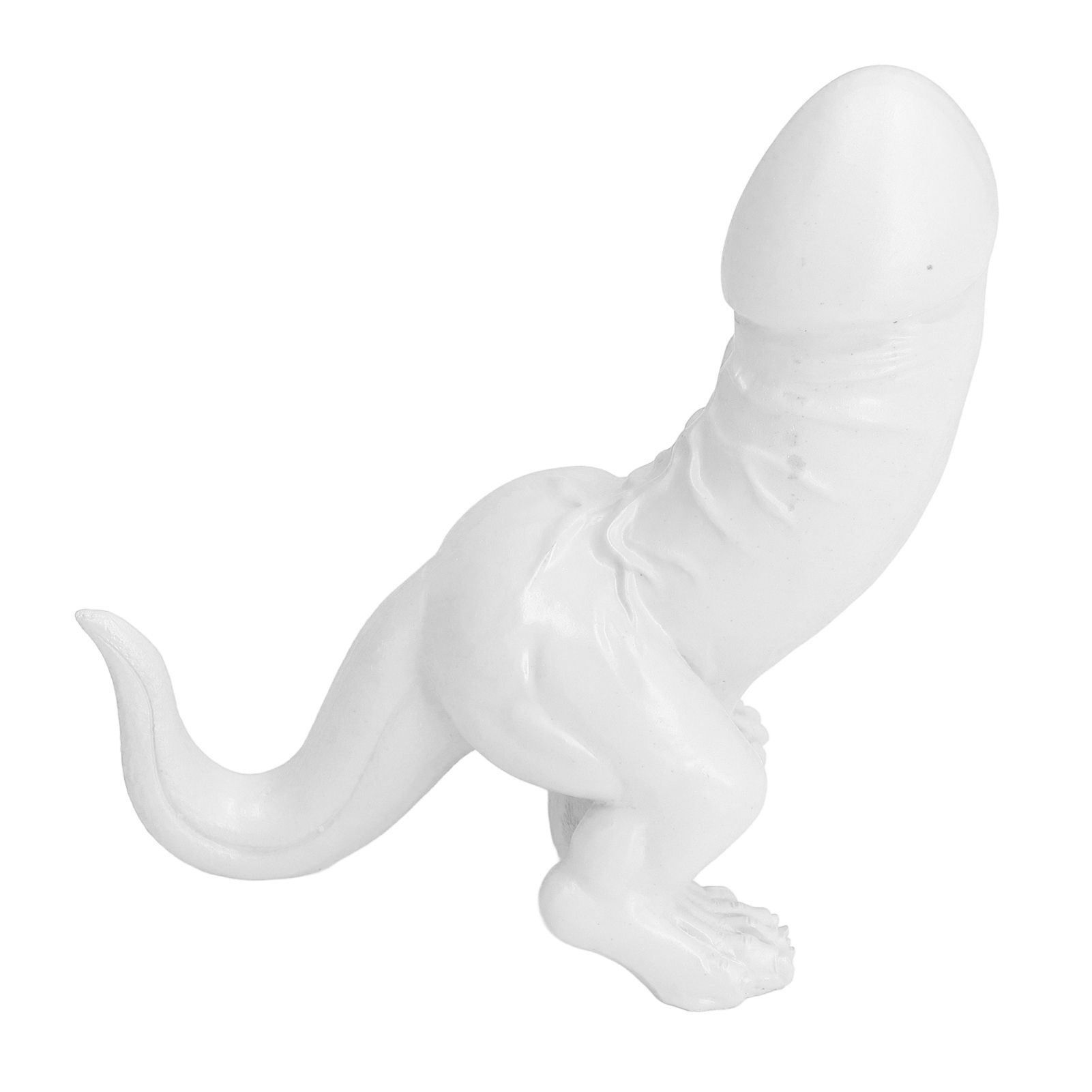 Dinosaur Ornament High Simulation Adult Spoof Resin Dinosaur Decoration for Home Decoration Bedroom Decoration White - Image 2