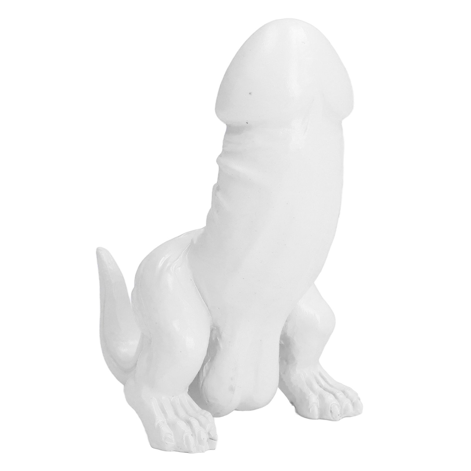 Dinosaur Ornament High Simulation Adult Spoof Resin Dinosaur Decoration for Home Decoration Bedroom Decoration White - Image 4